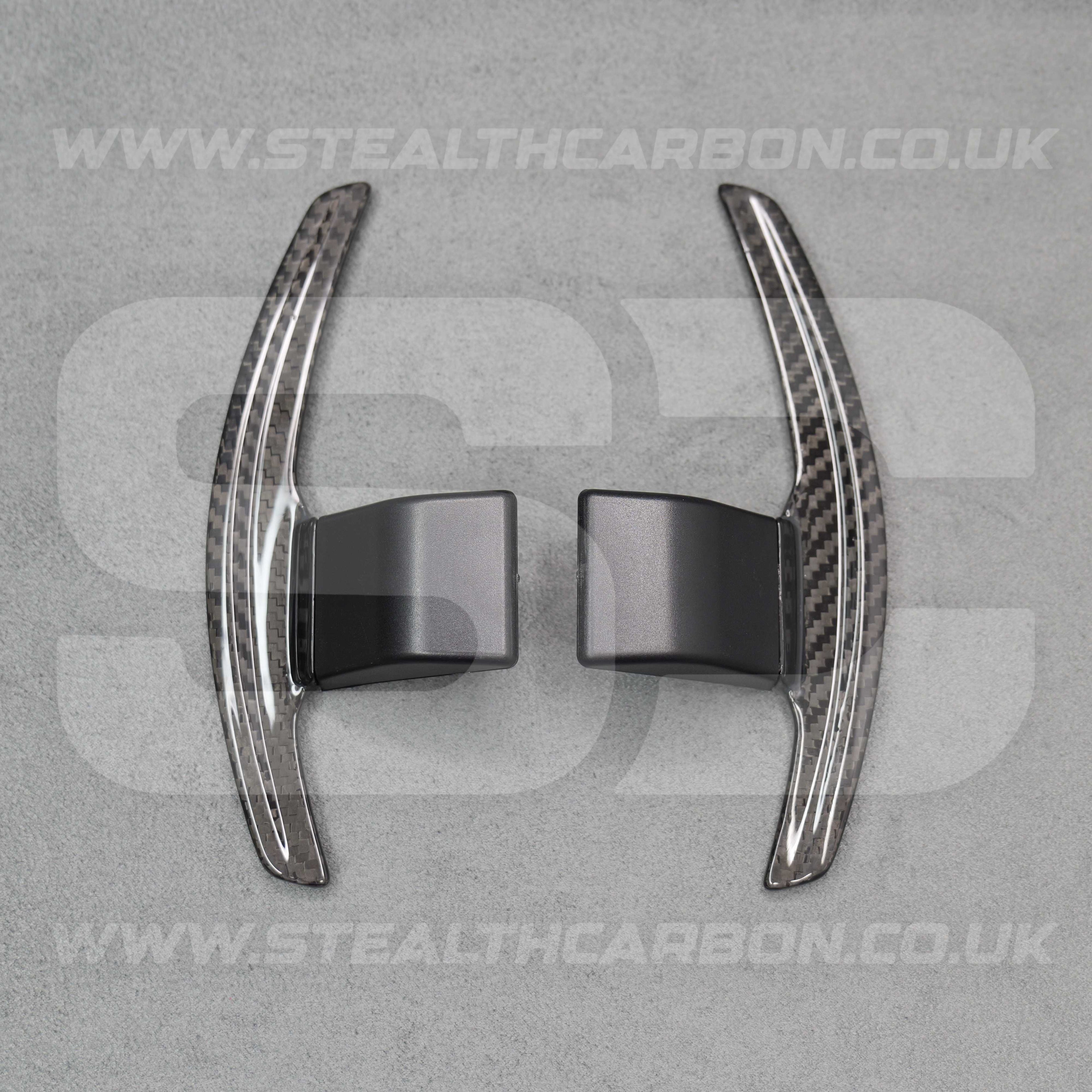 Carbon Fibre / Red Gear Paddle Shifters for BMW F80 M3 F82 F83 M4 F87 M2 F30