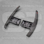 Satin Carbon Fibre / Red Gear Paddle Shifters BMW F80 M3 F82 F83 M4 F87 M2