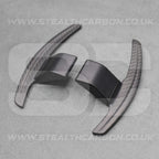 Satin Carbon Fibre / Red Gear Paddle Shifters BMW F80 M3 F82 F83 M4 F87 M2