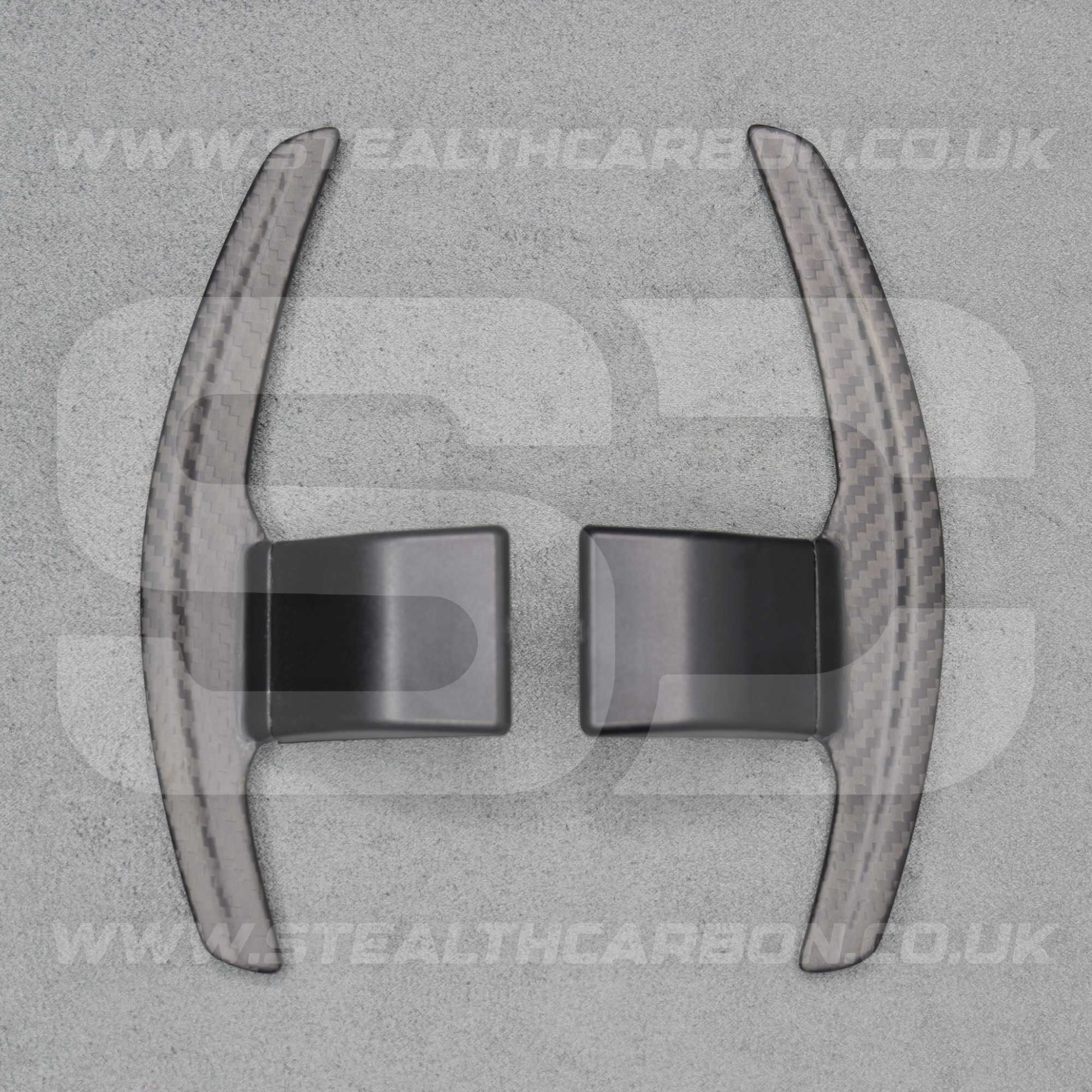 Satin Carbon Fibre / Red Gear Paddle Shifters BMW F80 M3 F82 F83 M4 F87 M2