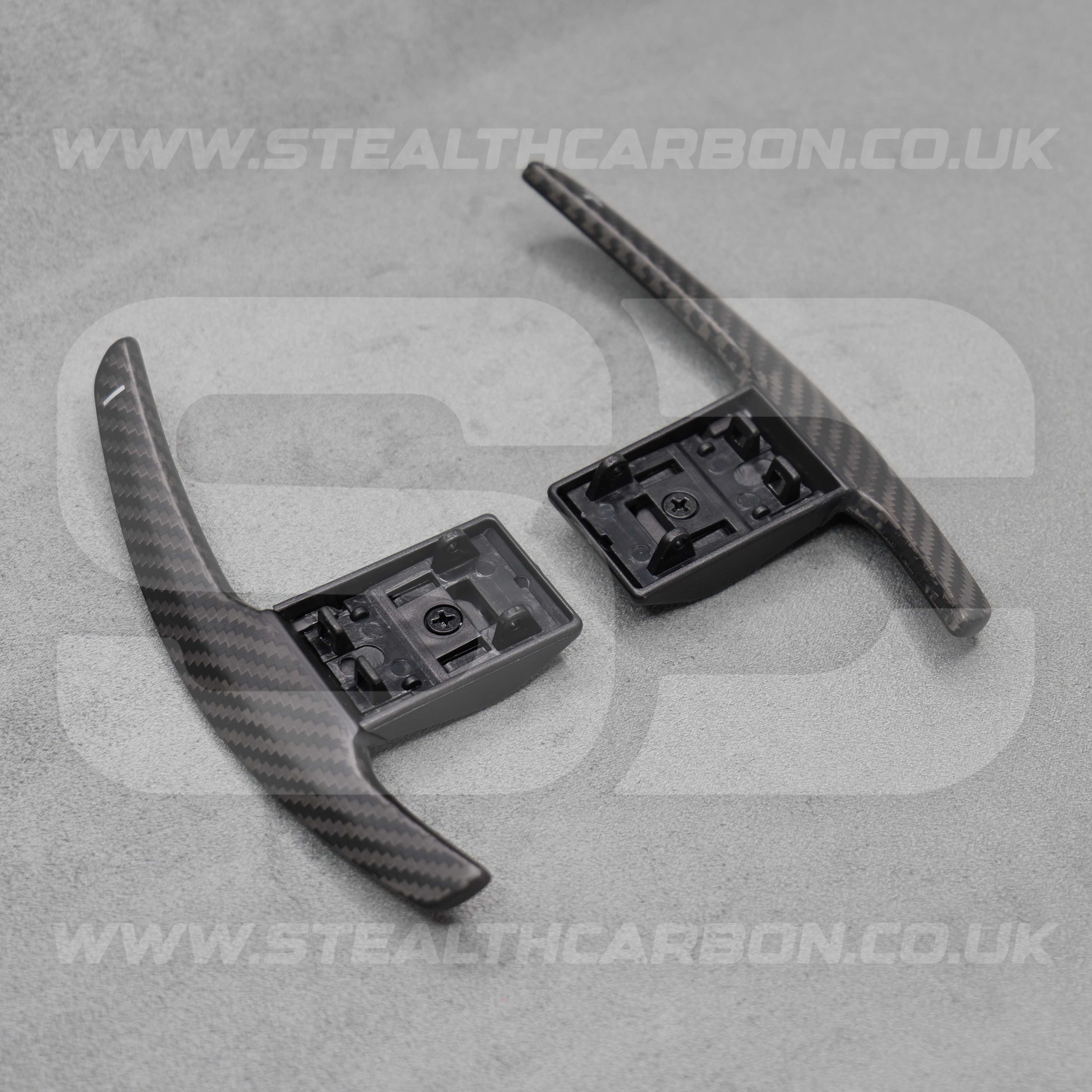 Satin Carbon Fibre Shifter Paddles BMW M3 M4 M2 F80 F82 F87 M5 M6 X5M X6M M
