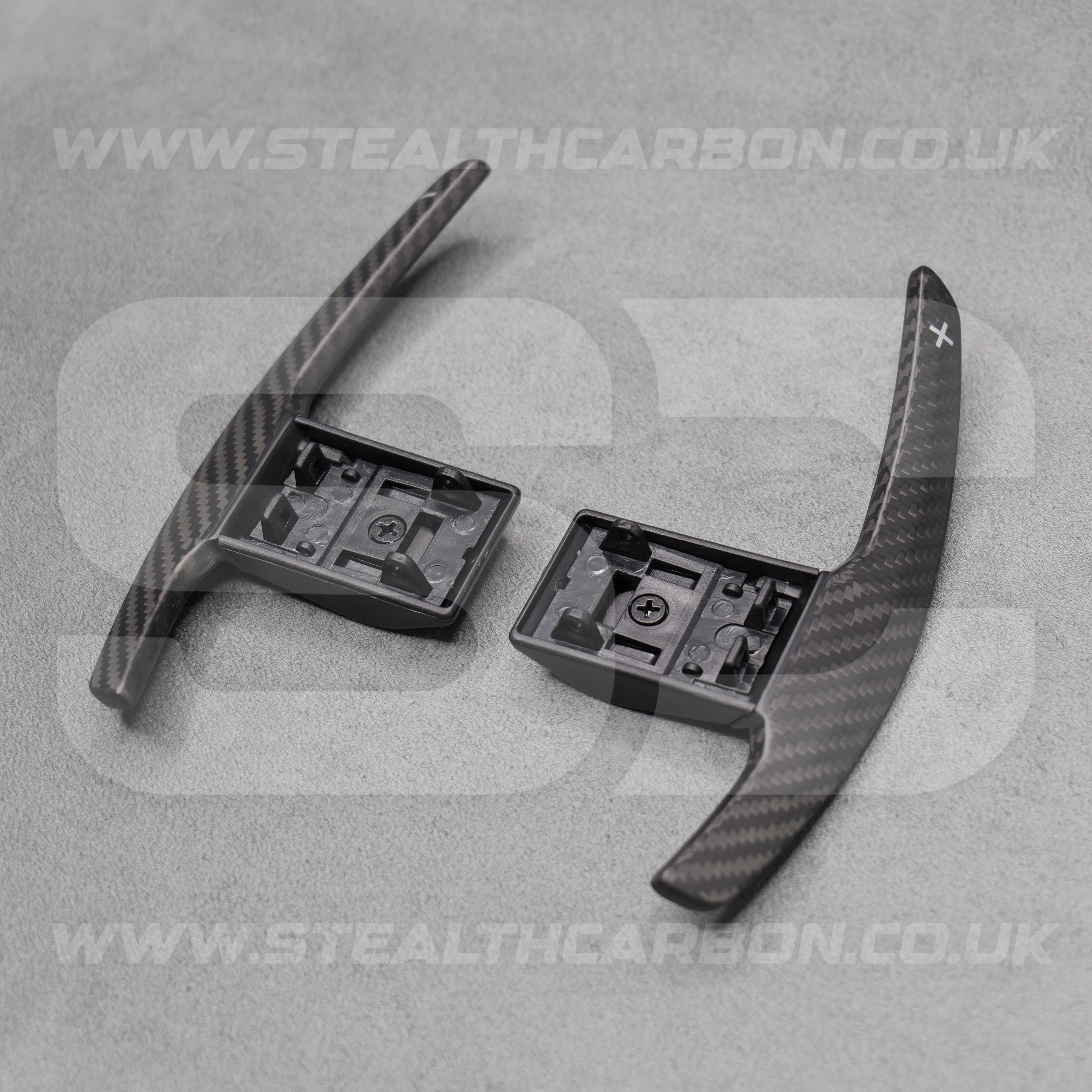 Satin Carbon Fibre Shifter Paddles BMW M3 M4 M2 F80 F82 F87 M5 M6 X5M X6M M
