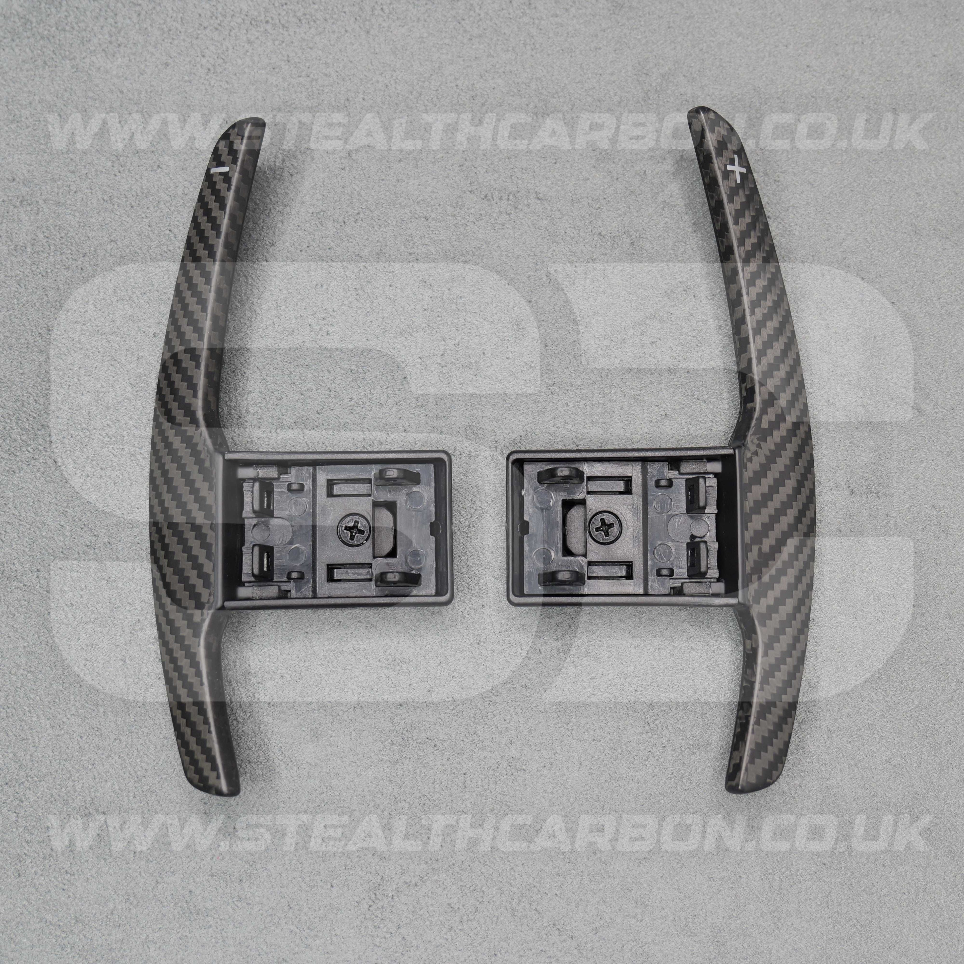 Satin Carbon Fibre Shifter Paddles BMW M3 M4 M2 F80 F82 F87 M5 M6 X5M X6M M