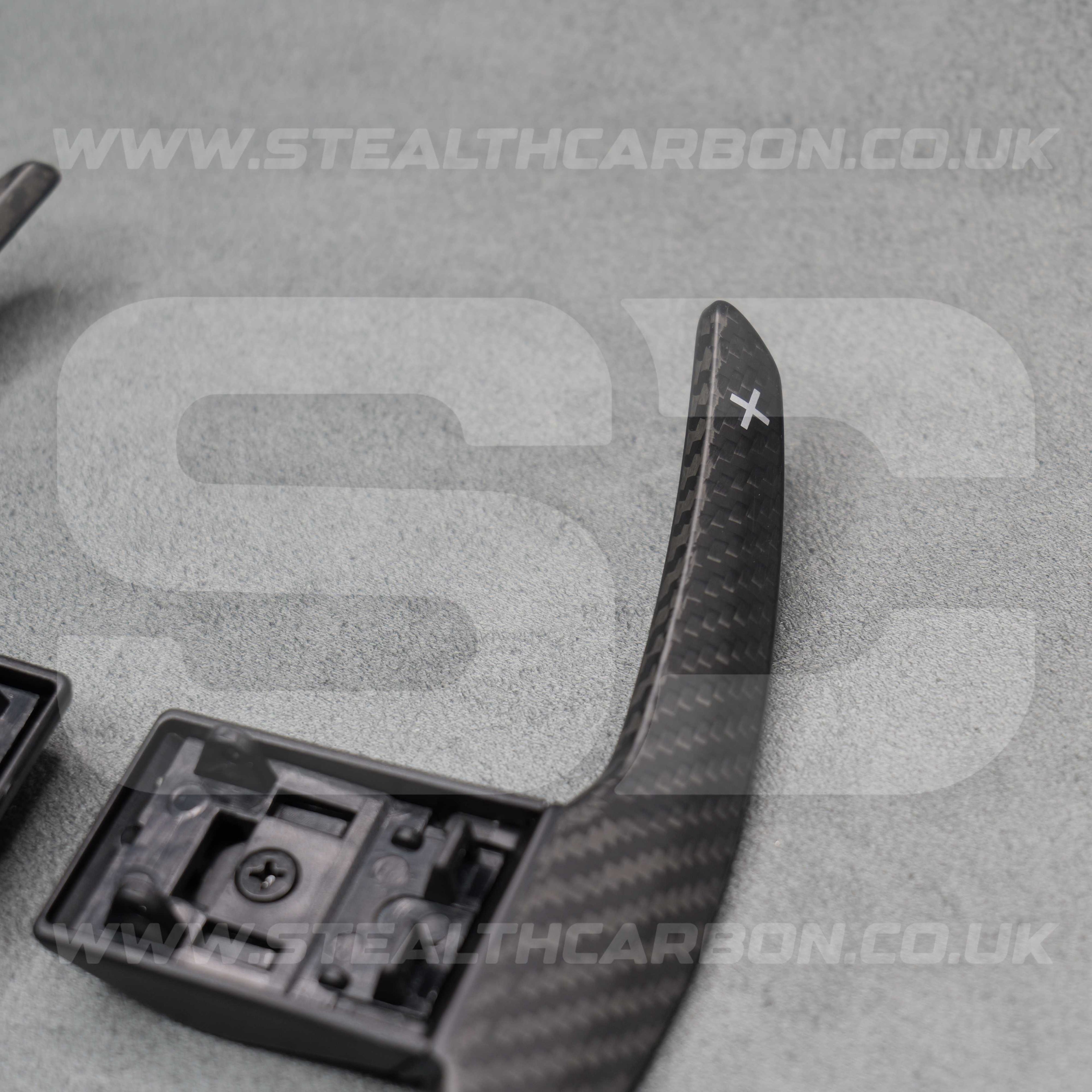 Satin Carbon Fibre Shifter Paddles BMW M3 M4 M2 F80 F82 F87 M5 M6 X5M X6M M