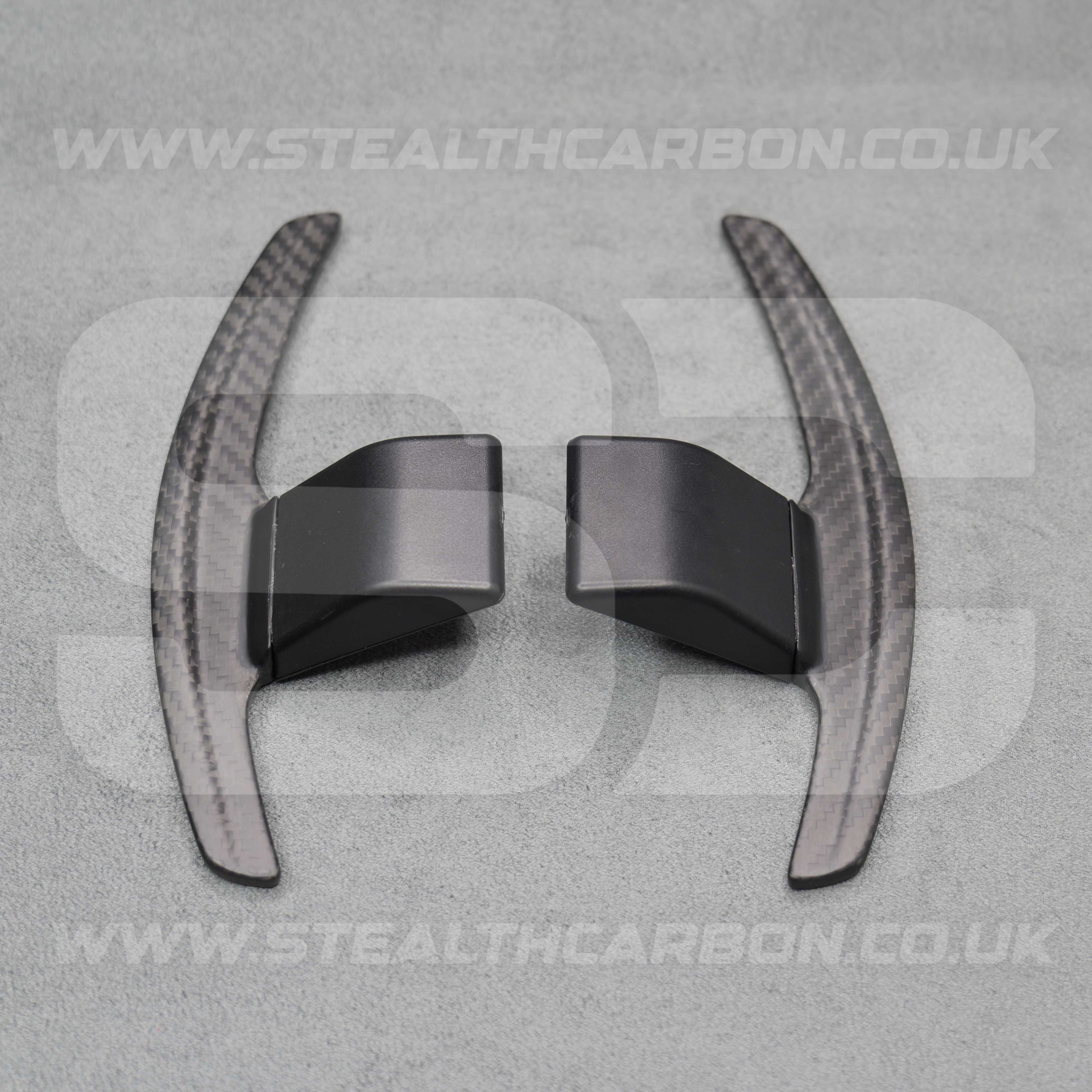 Satin Carbon Fibre Shifter Paddles BMW M3 M4 M2 F80 F82 F87 M5 M6 X5M X6M M