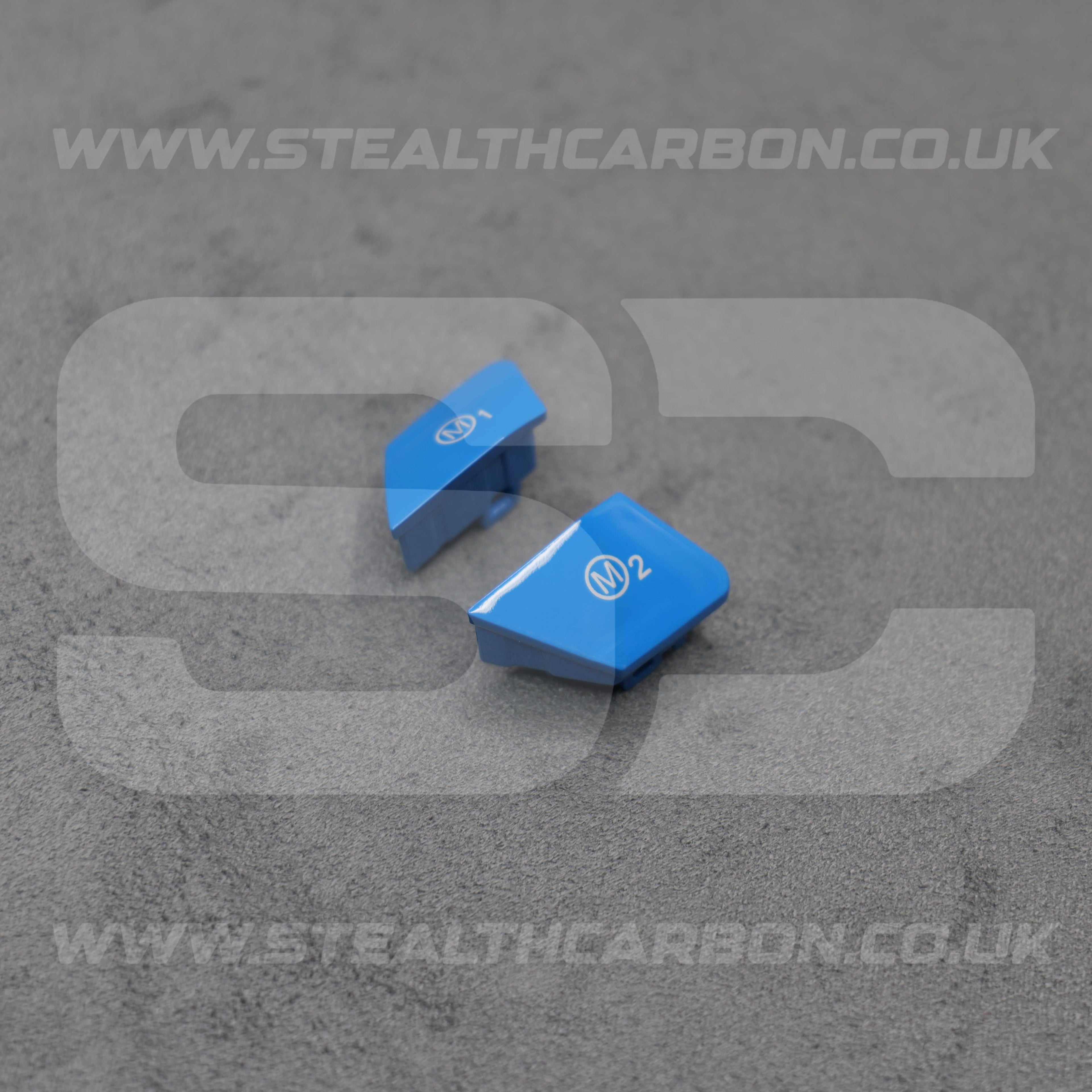 BMW Blue M1 & M2 Buttons Set M2 M3 M4 M5 M6 X5M X6M F80 F82 F83 F85 F87