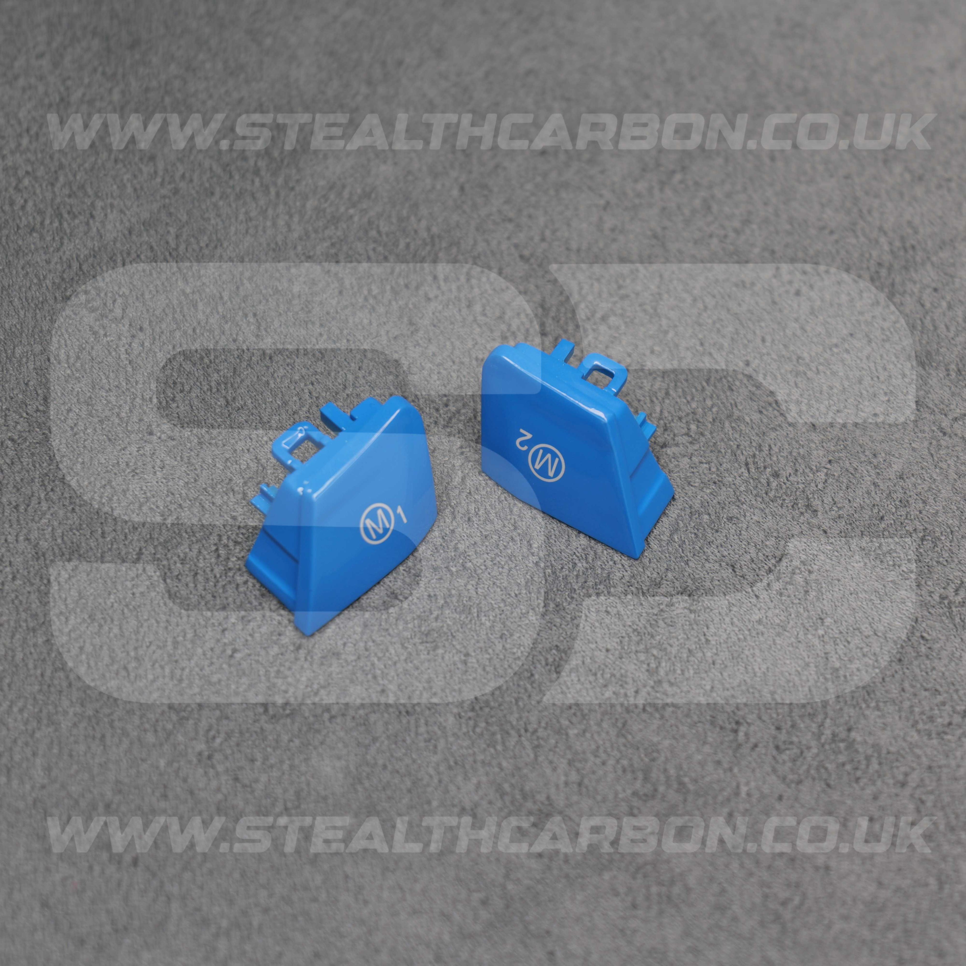BMW Blue M1 & M2 Buttons Set M2 M3 M4 M5 M6 X5M X6M F80 F82 F83 F85 F87