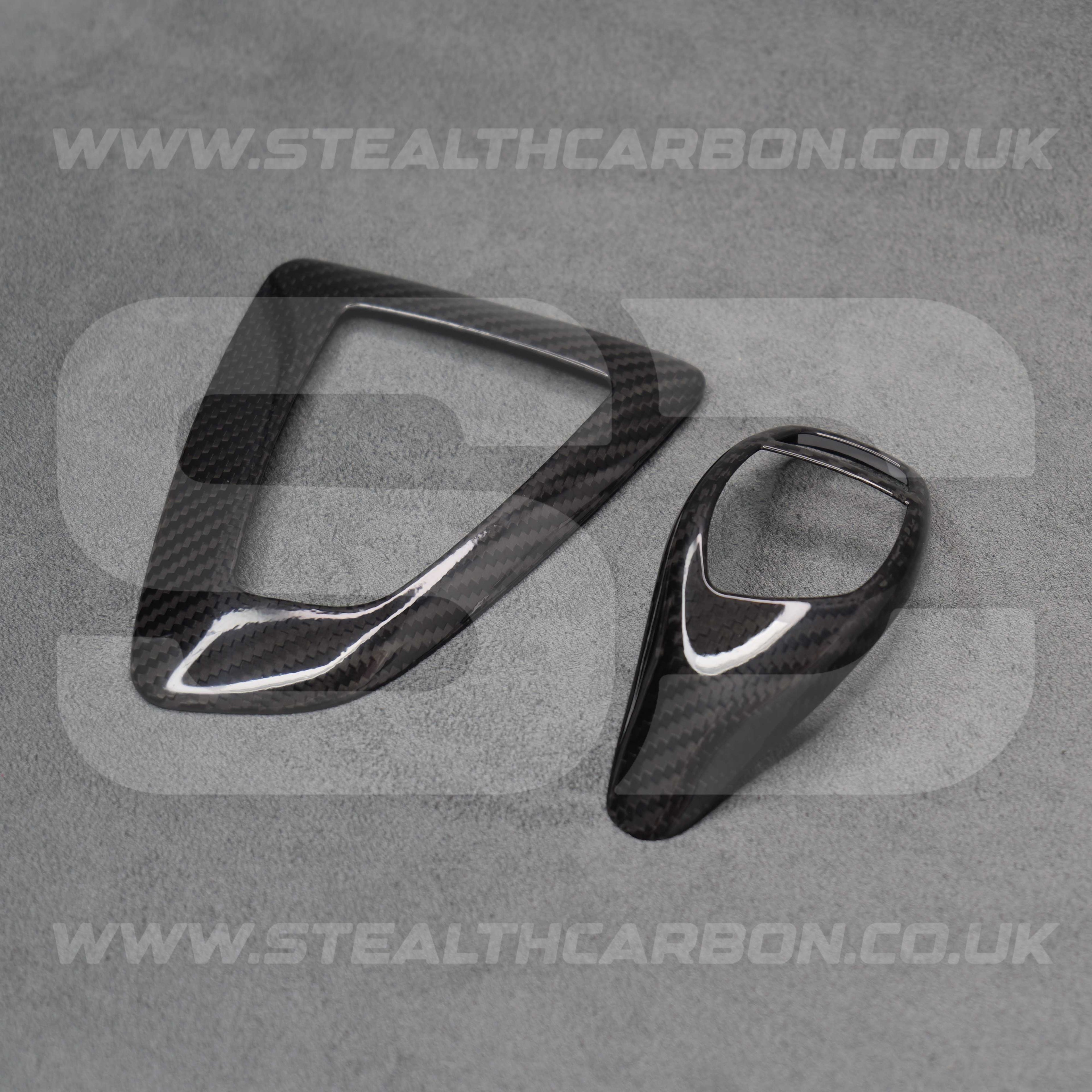 Genuine Carbon Fibre Gear Knob & Surround Trims BMW F20 M135i M140i M235i M240i