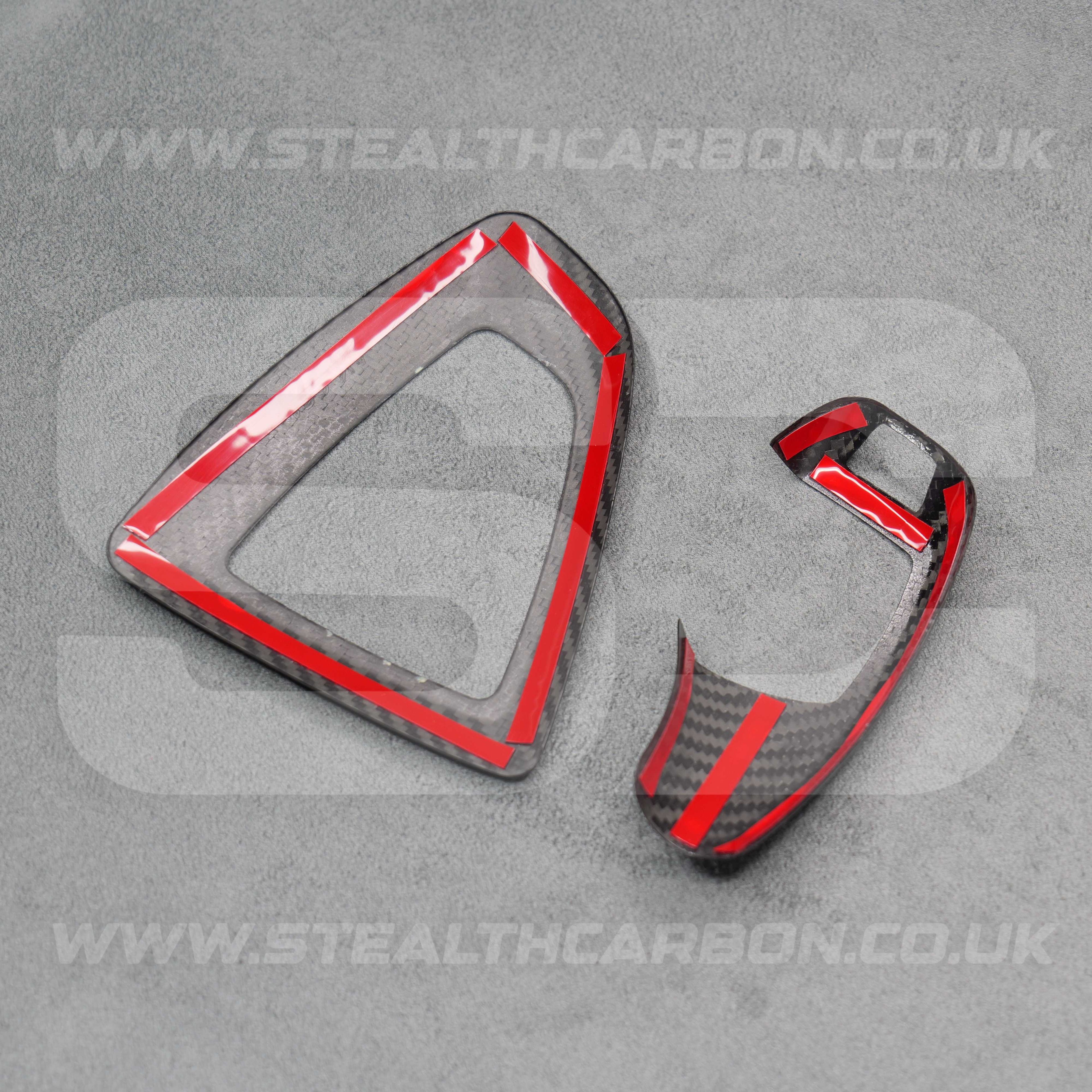 Carbon Fibre Gear Knob & Surround Trims BMW F15 F20 F25 F30 F32 F06 F10 F35 F36