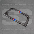 BMW Carbon Fibre M Stripe Headlight Switch Trim F30 F34 F80 M3 F82 M4 M5 F87 M2