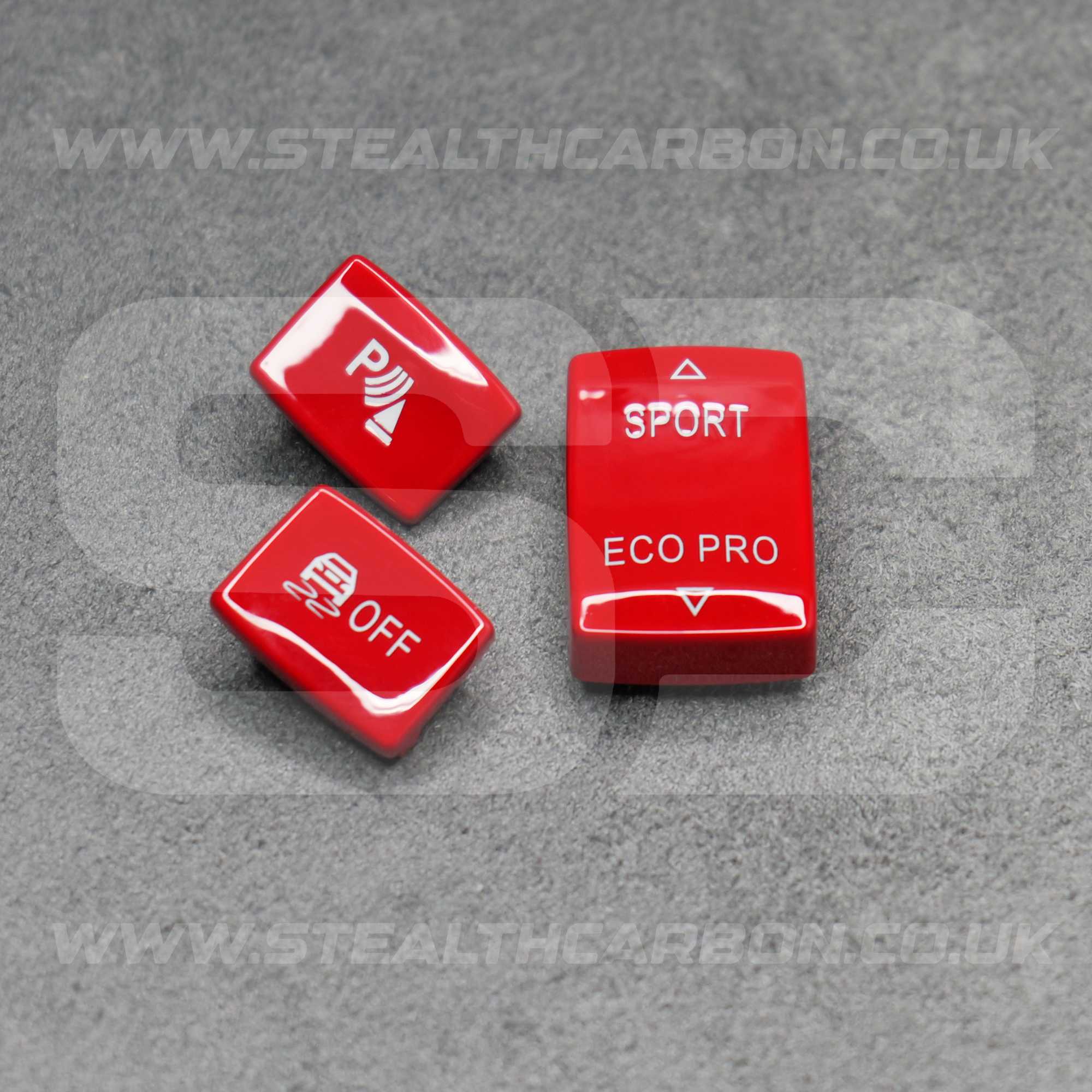 BMW Red Sport Eco Pro DSC Parking Centre Console Buttons F20 F22 F30 F32 F33 F36