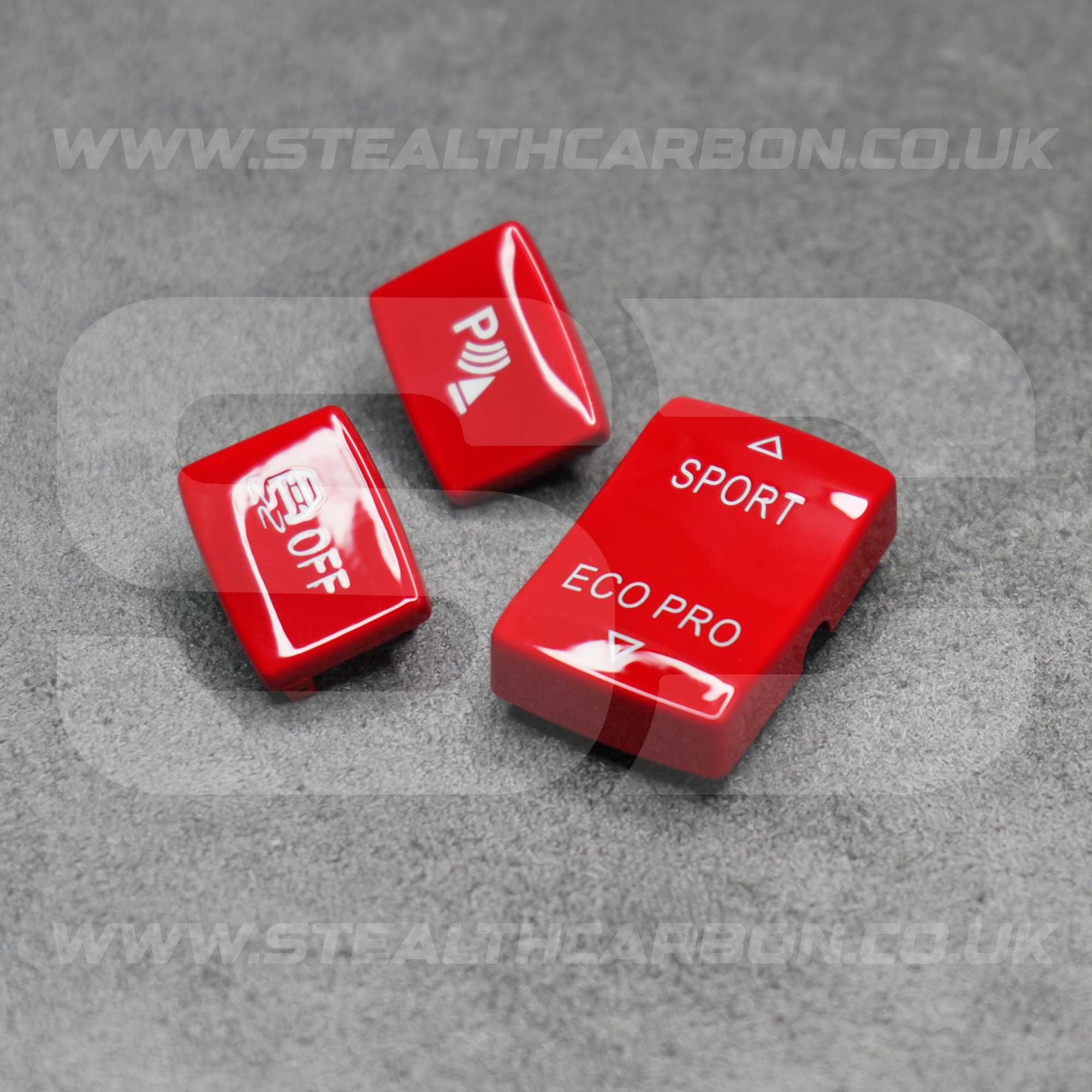 BMW Red Sport Eco Pro DSC Parking Centre Console Buttons F20 F22 F30 F32 F33 F36