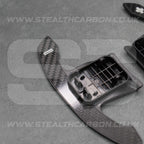 Toyota GR Supra Carbon Fibre & White Gear Shifter Paddles J29/DB A90/A9 2019+