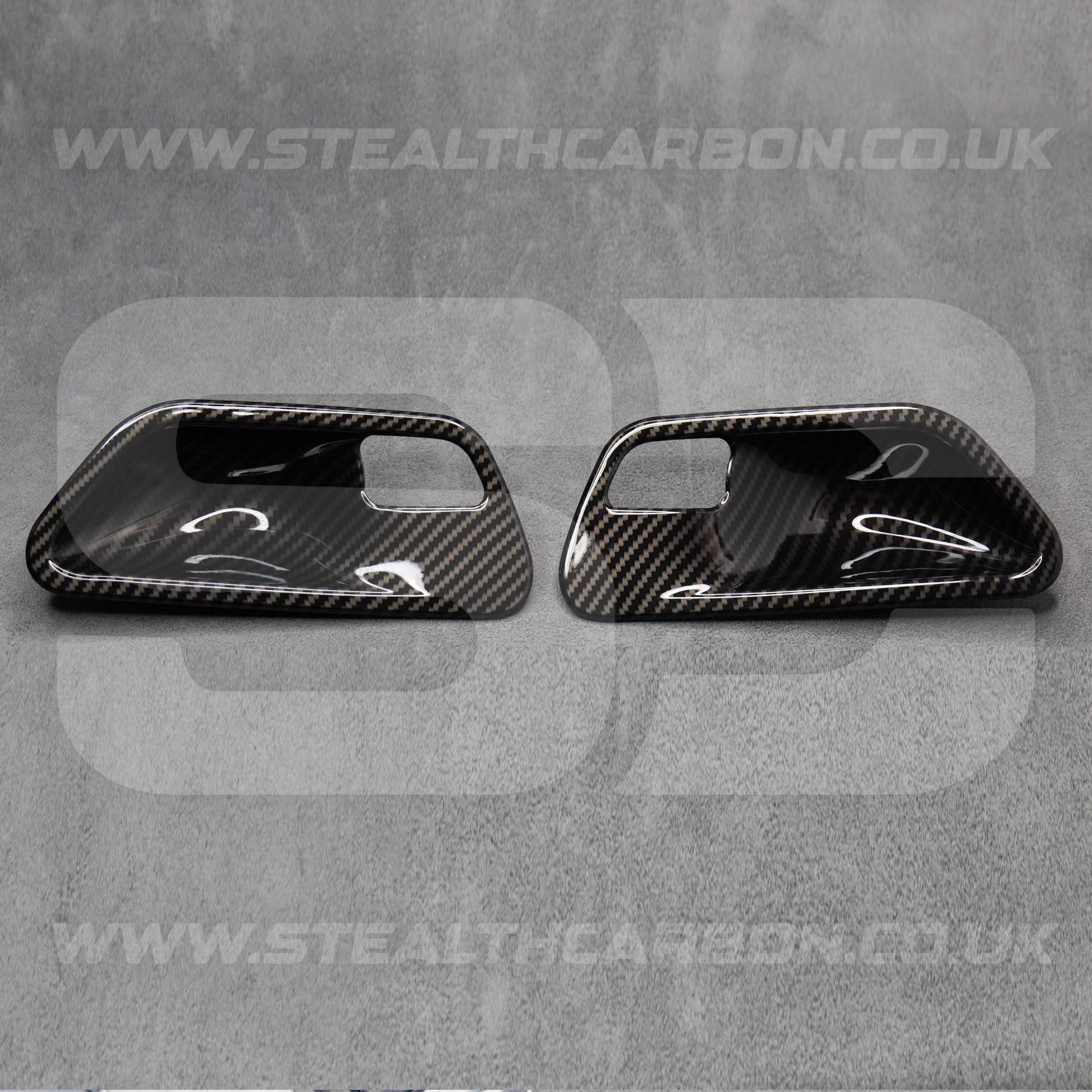 Carbon Fibre Style Interior Door Handle Trims BMW F80 M3 F82 M4 F83 F30 F32 3 4