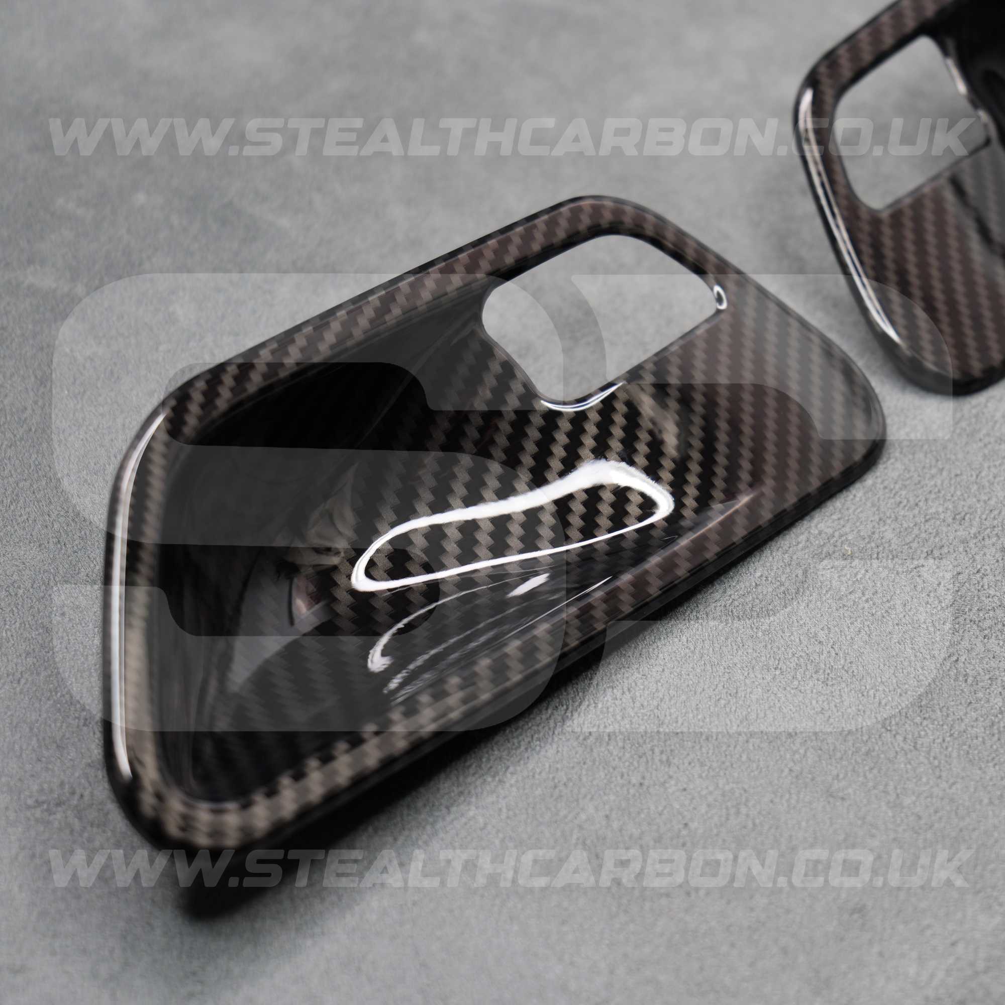 Carbon Fibre Style Interior Door Handle Trims BMW F80 M3 F82 M4 F83 F30 F32 3 4