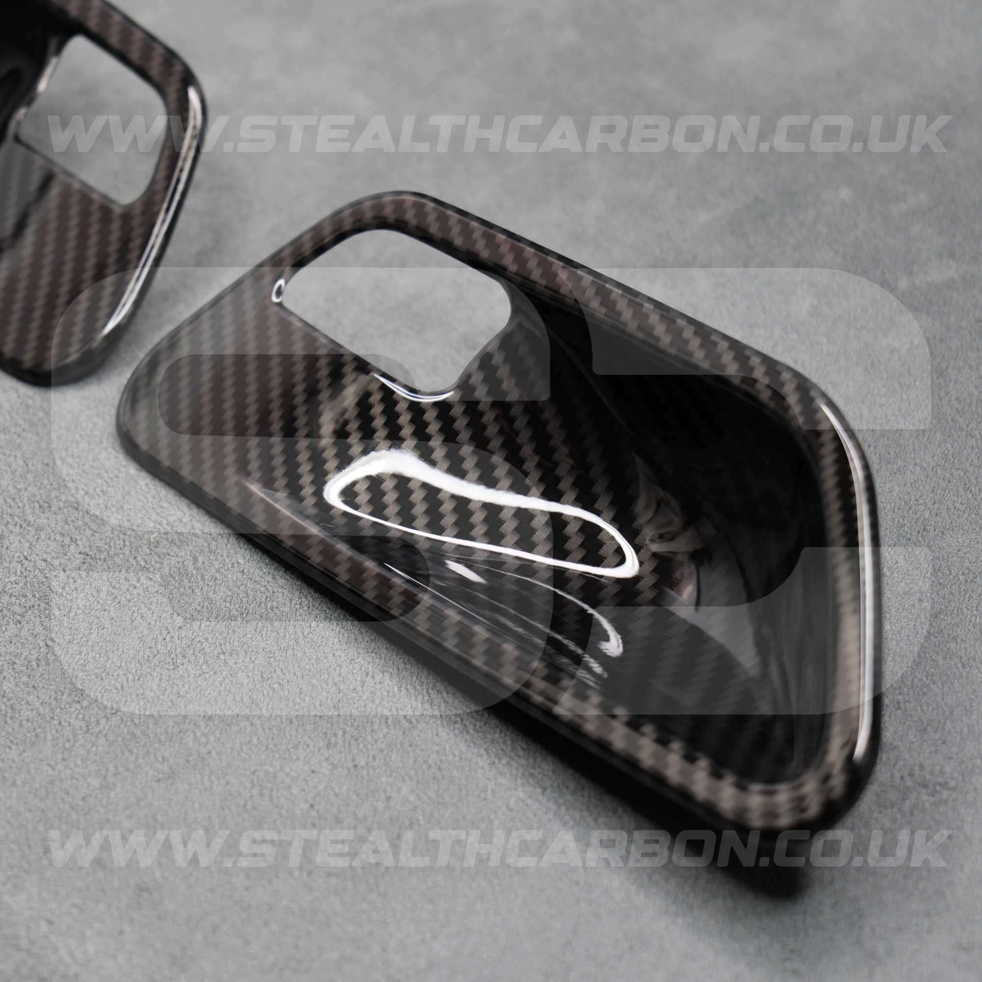 Carbon Fibre Style Interior Door Handle Trims BMW F80 M3 F82 M4 F83 F30 F32 3 4