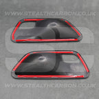 Carbon Fibre Style Interior Door Handle Trims BMW F80 M3 F82 M4 F83 F30 F32 3 4