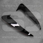 Mercedes C43 C63 Saloon Gloss Black Rear Bumper Side Vent Trims W205 C Class AMG