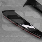 Mercedes C43 C63 Saloon Gloss Black Rear Bumper Side Vent Trims W205 C Class AMG