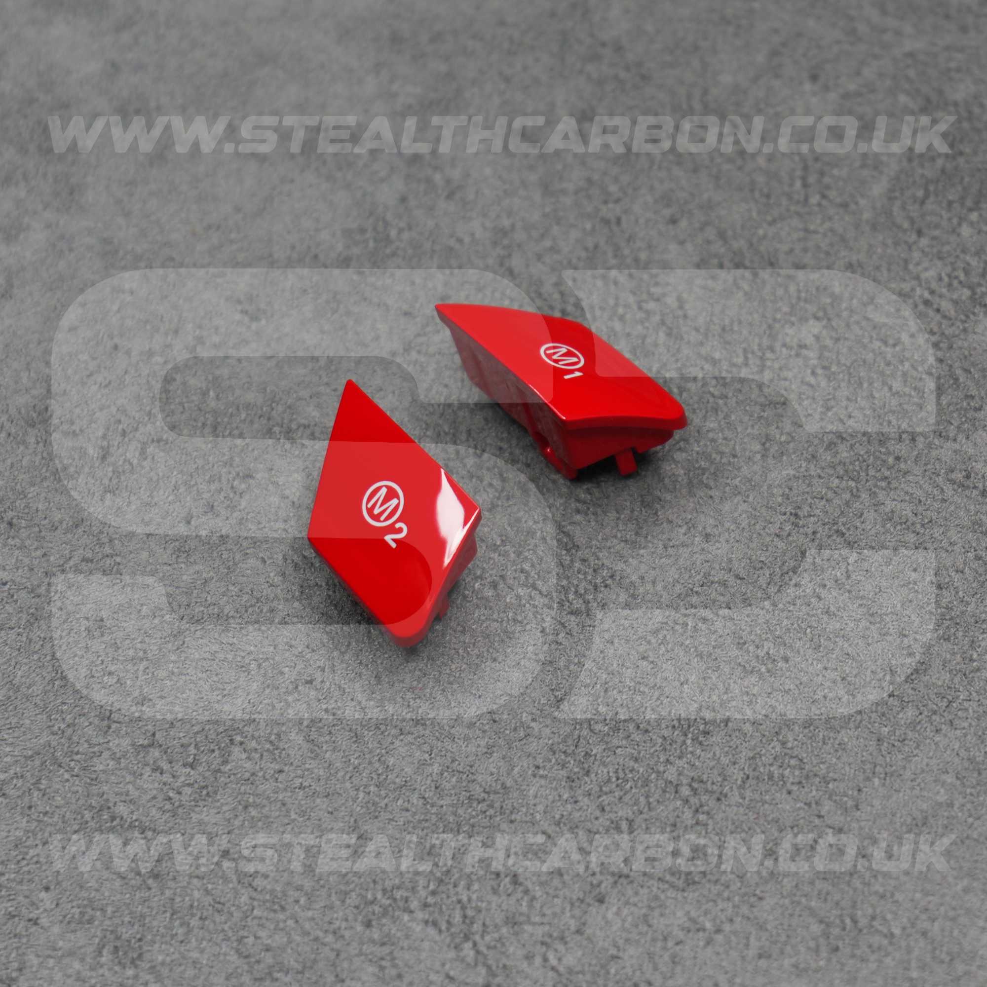 BMW Red M1 & M2 Buttons Set for M2 M3 M4 M5 M6 X5M X6M F80 F82 F83 F85 F87 F10