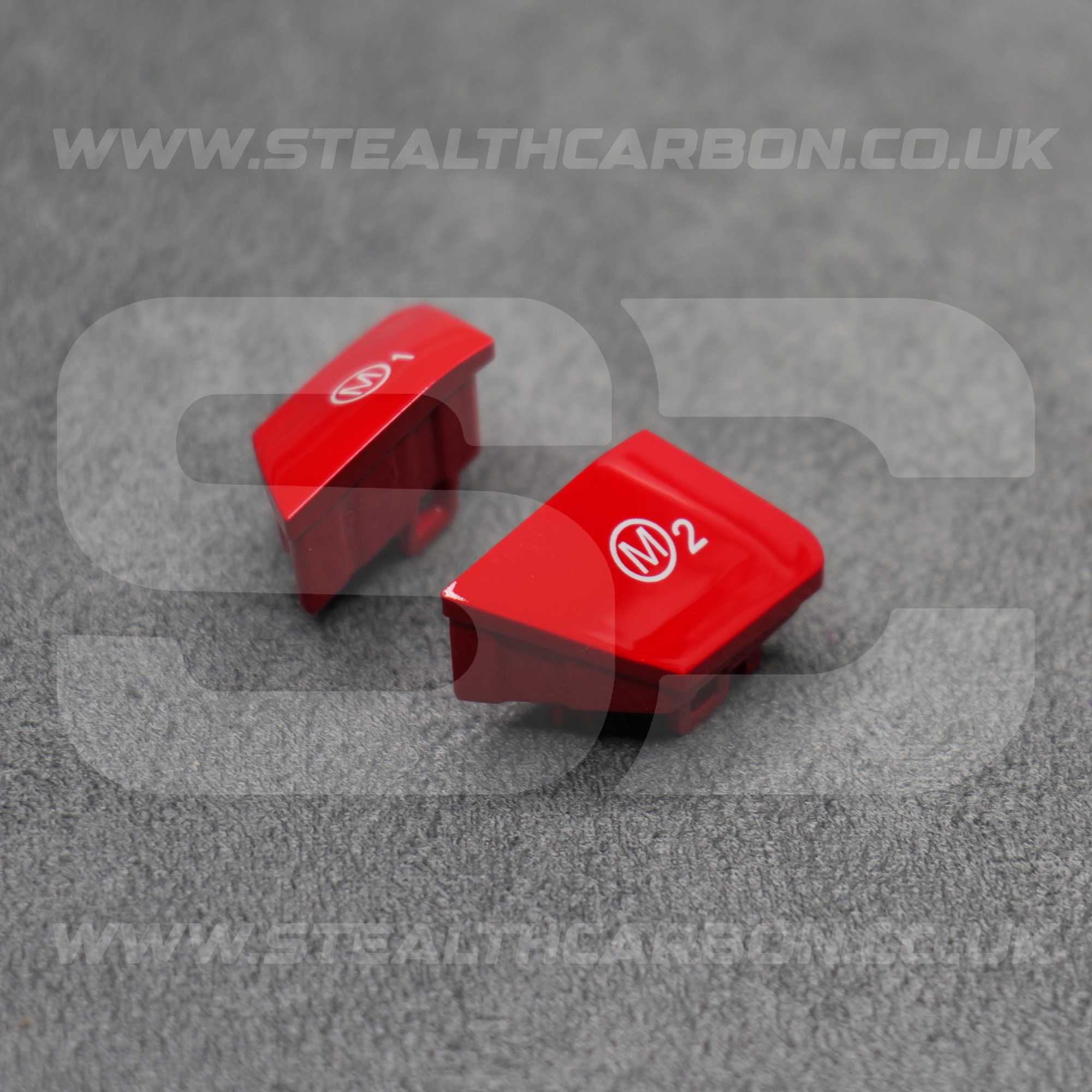 BMW Red M1 & M2 Buttons Set for M2 M3 M4 M5 M6 X5M X6M F80 F82 F83 F85 F87 F10