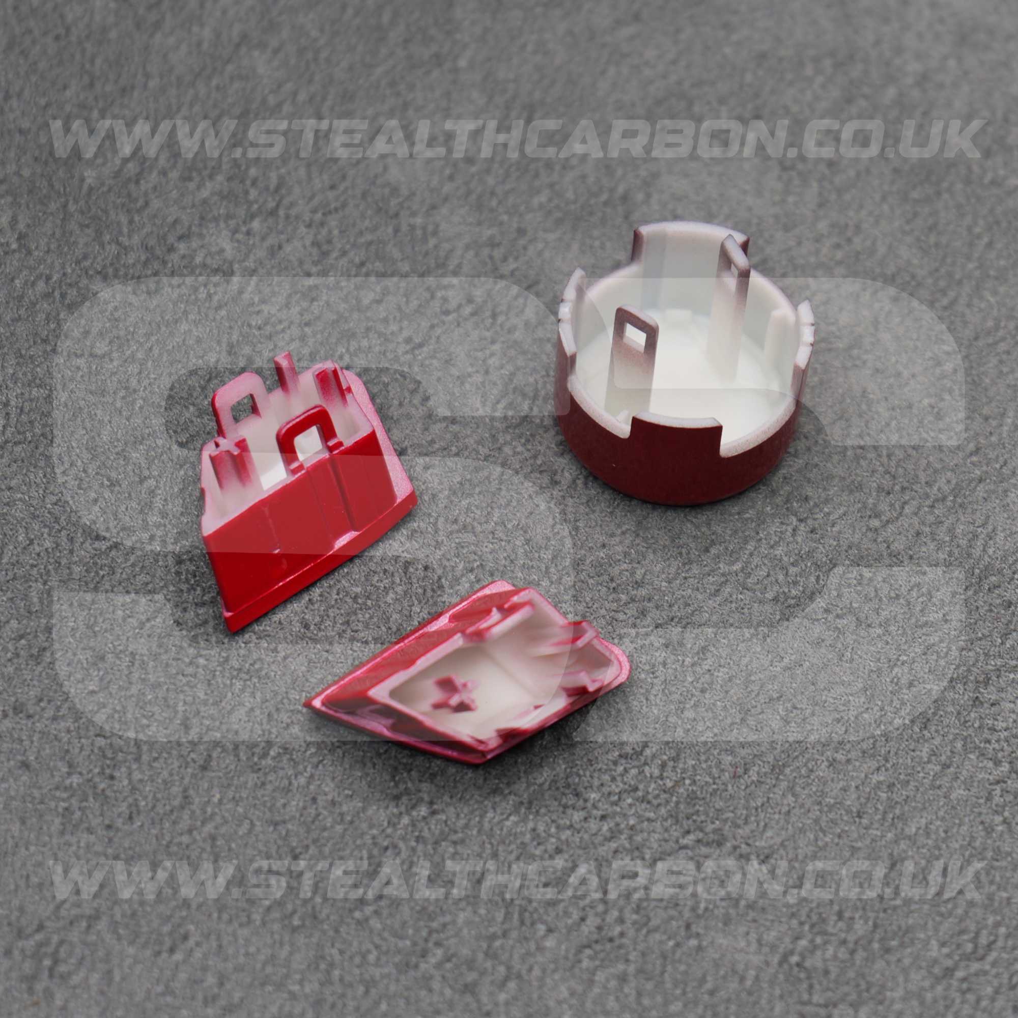 Red M1 M2 & Start Engine Buttons Set for BMW M2 M3 M4 M5 M6 X5M X6M F80 F82 F87