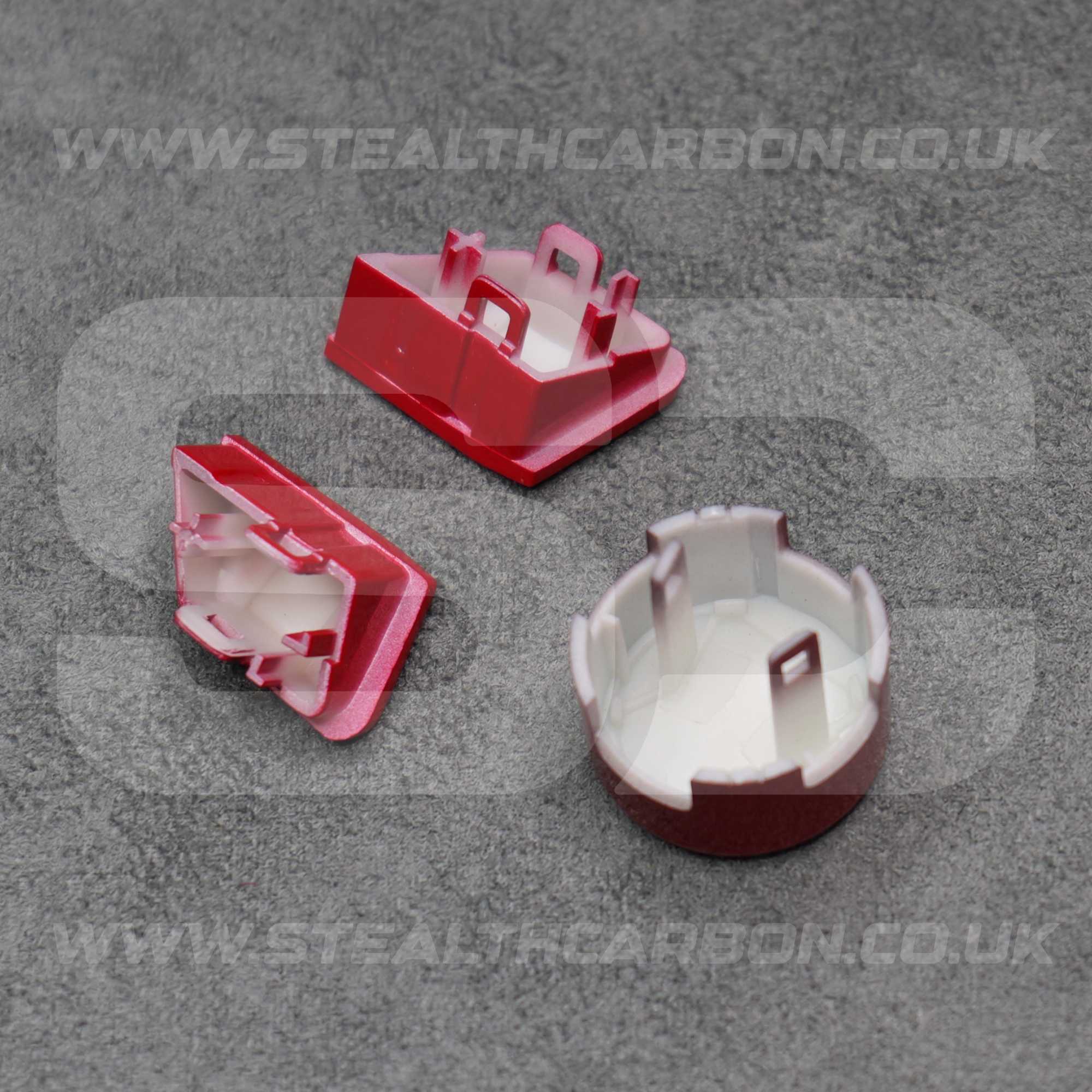 Red M1 M2 & Start Engine Buttons Set for BMW M2 M3 M4 M5 M6 X5M X6M F80 F82 F87