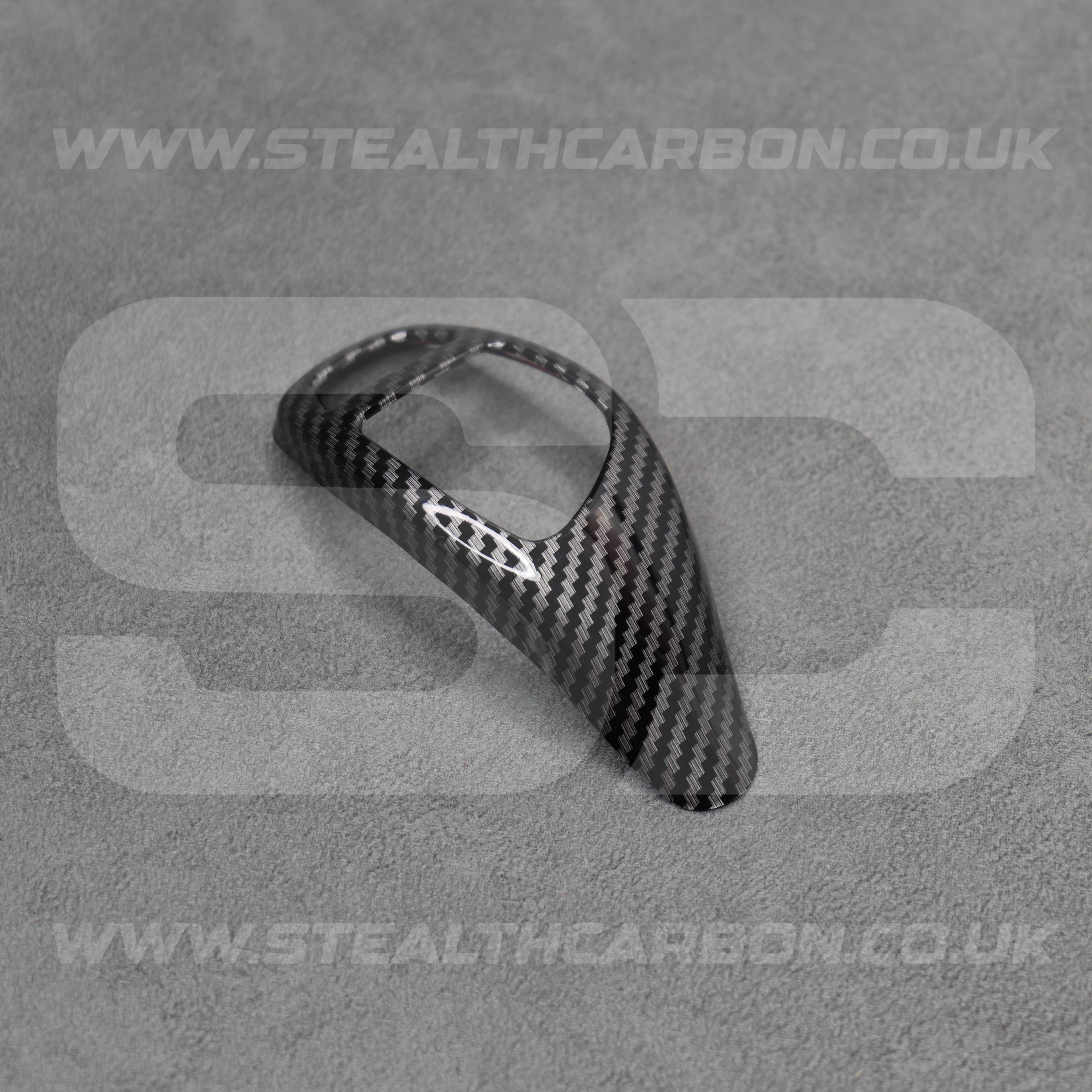 BMW Carbon Fibre Style Gear Shift Knob Cover Trim for F30 F20 F10 F15 F25 X5 X3