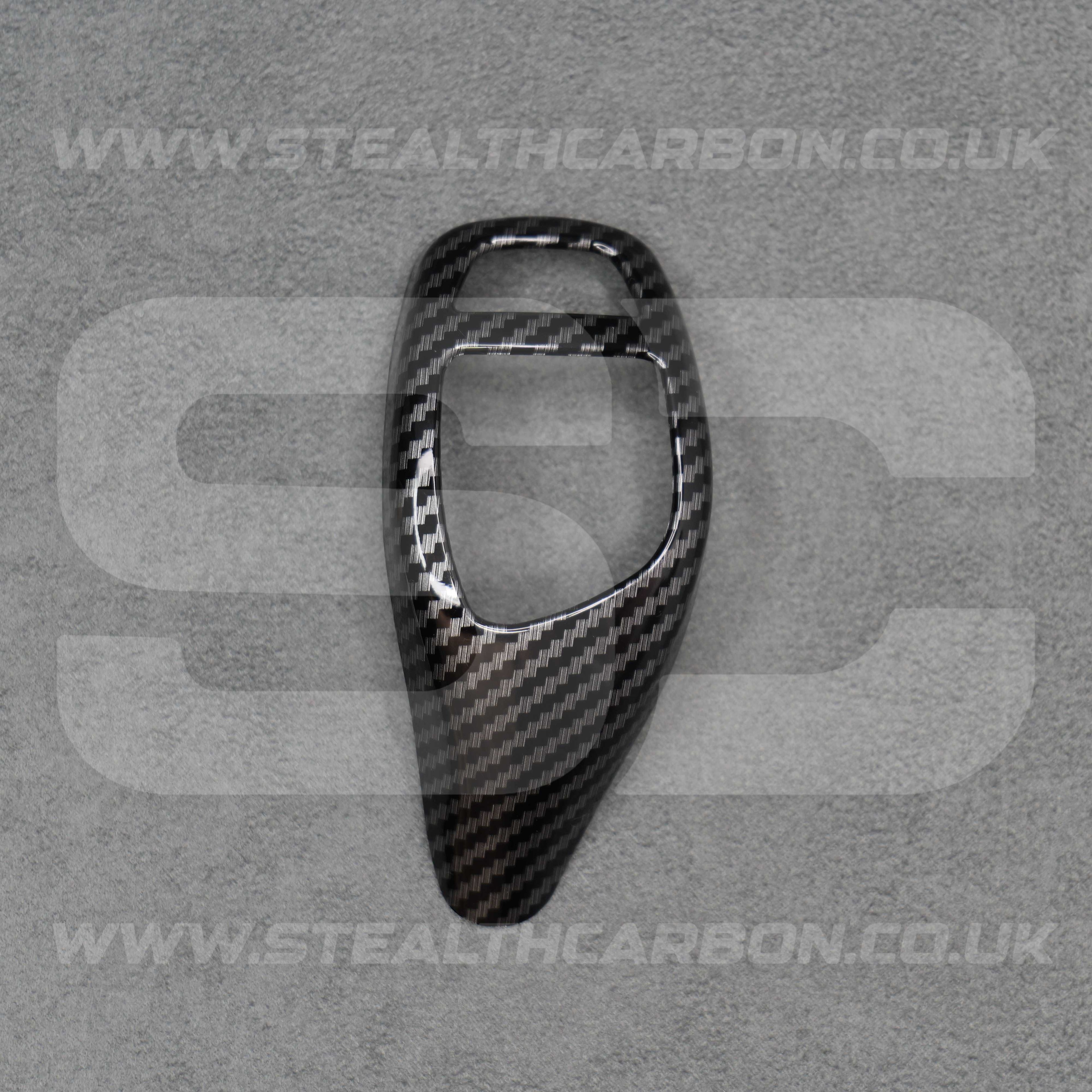 BMW Carbon Fibre Style Gear Shift Knob Cover Trim for F30 F20 F10 F15 F25 X5 X3