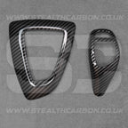 Carbon Fibre Style Gear Knob & Surround Trims  BMW F20 F30 F34 M135i M140i M235i