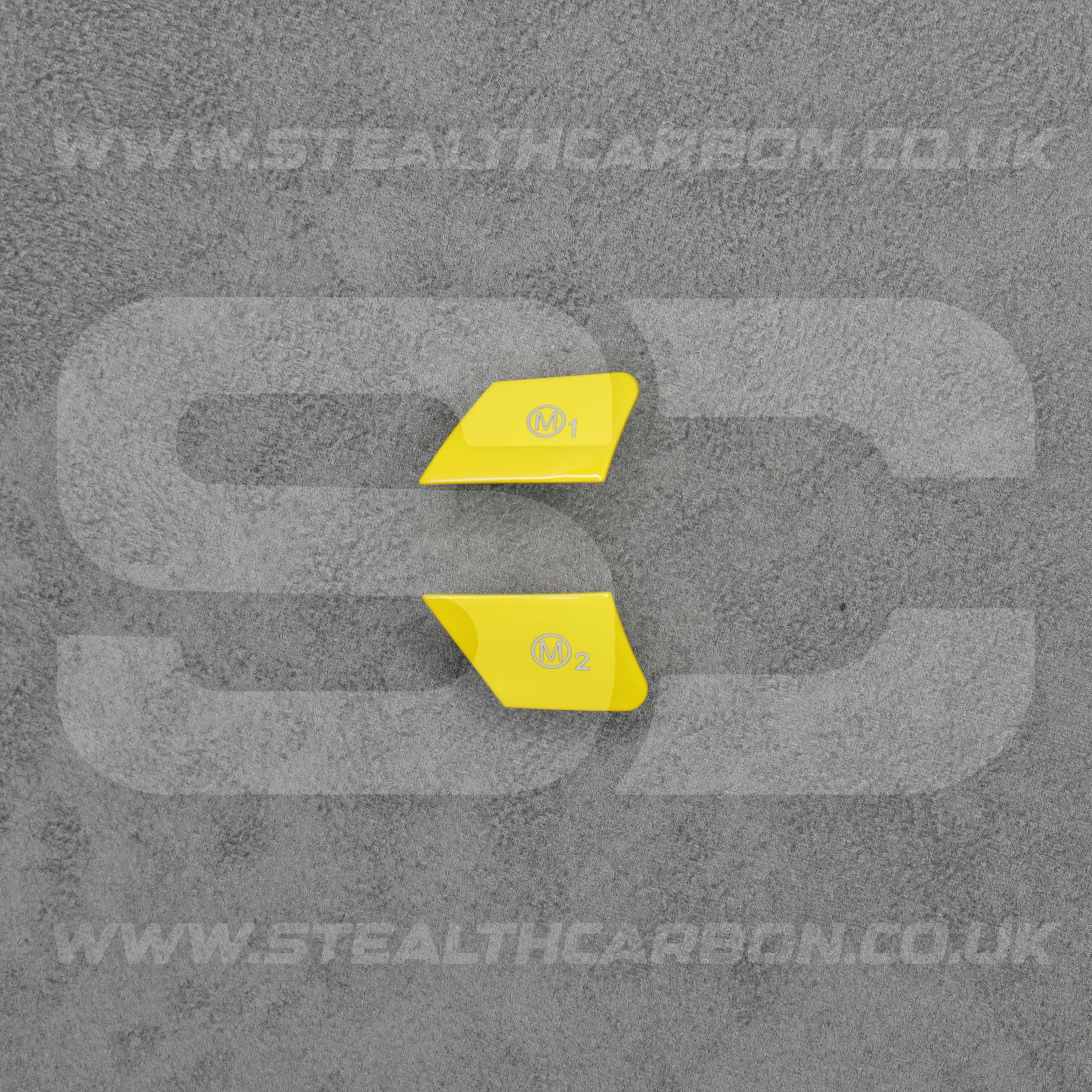 Yellow M1 & M2 Buttons Set BMW M2 M3 M4 M5 M6 X5M X6M F80 F82 F83 F85 F87