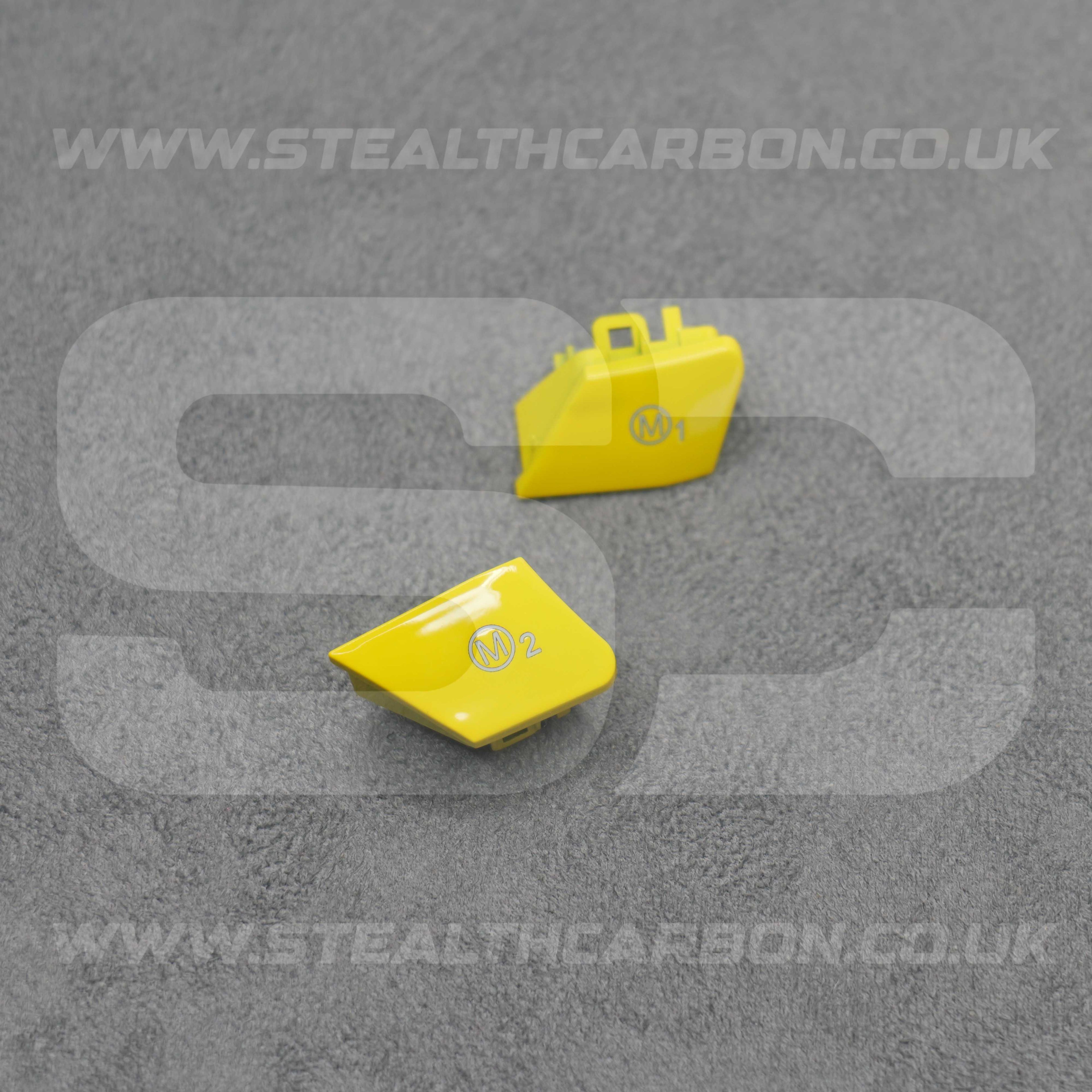 Yellow M1 & M2 Buttons Set BMW M2 M3 M4 M5 M6 X5M X6M F80 F82 F83 F85 F87