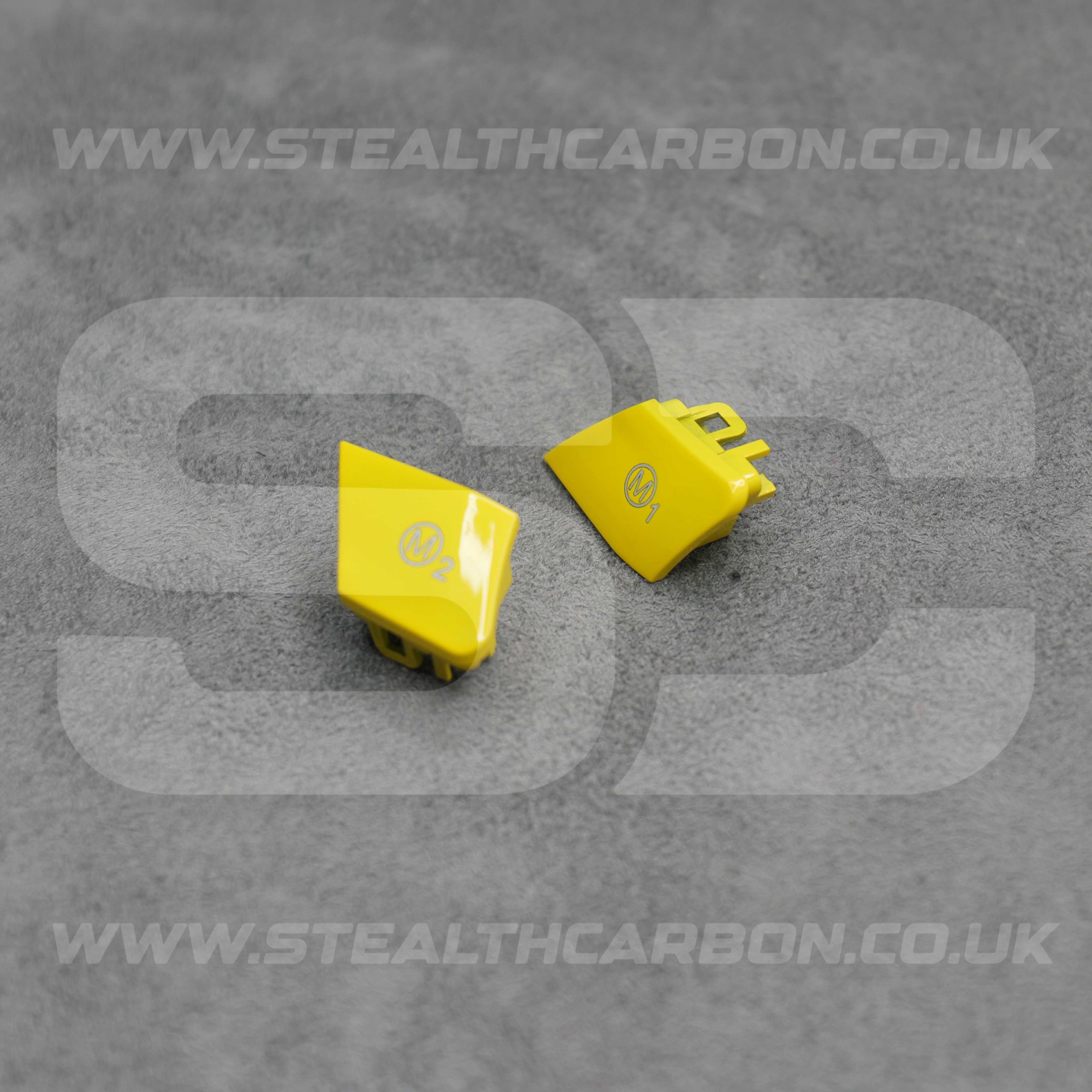 Yellow M1 & M2 Buttons Set BMW M2 M3 M4 M5 M6 X5M X6M F80 F82 F83 F85 F87