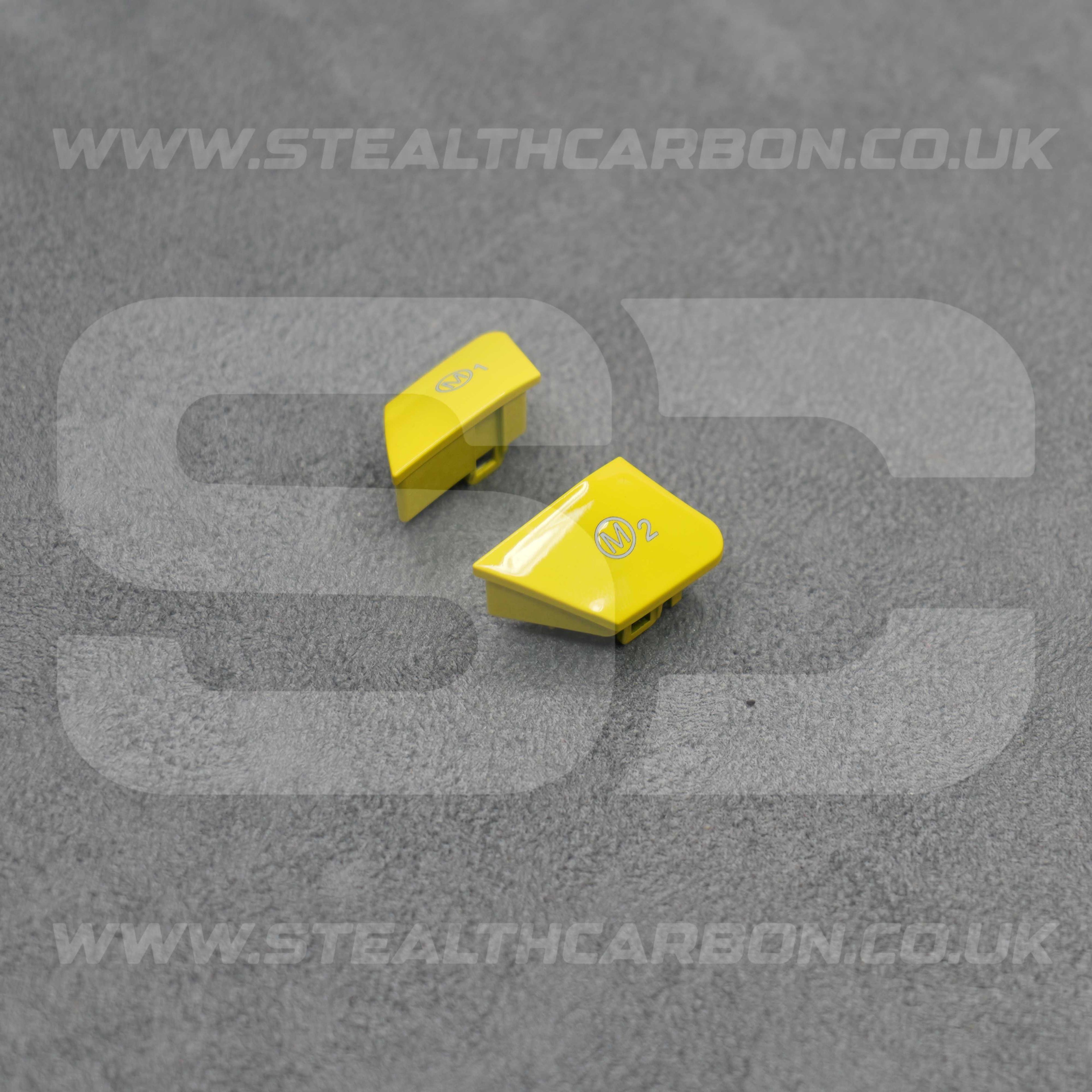 Yellow M1 & M2 Buttons Set BMW M2 M3 M4 M5 M6 X5M X6M F80 F82 F83 F85 F87