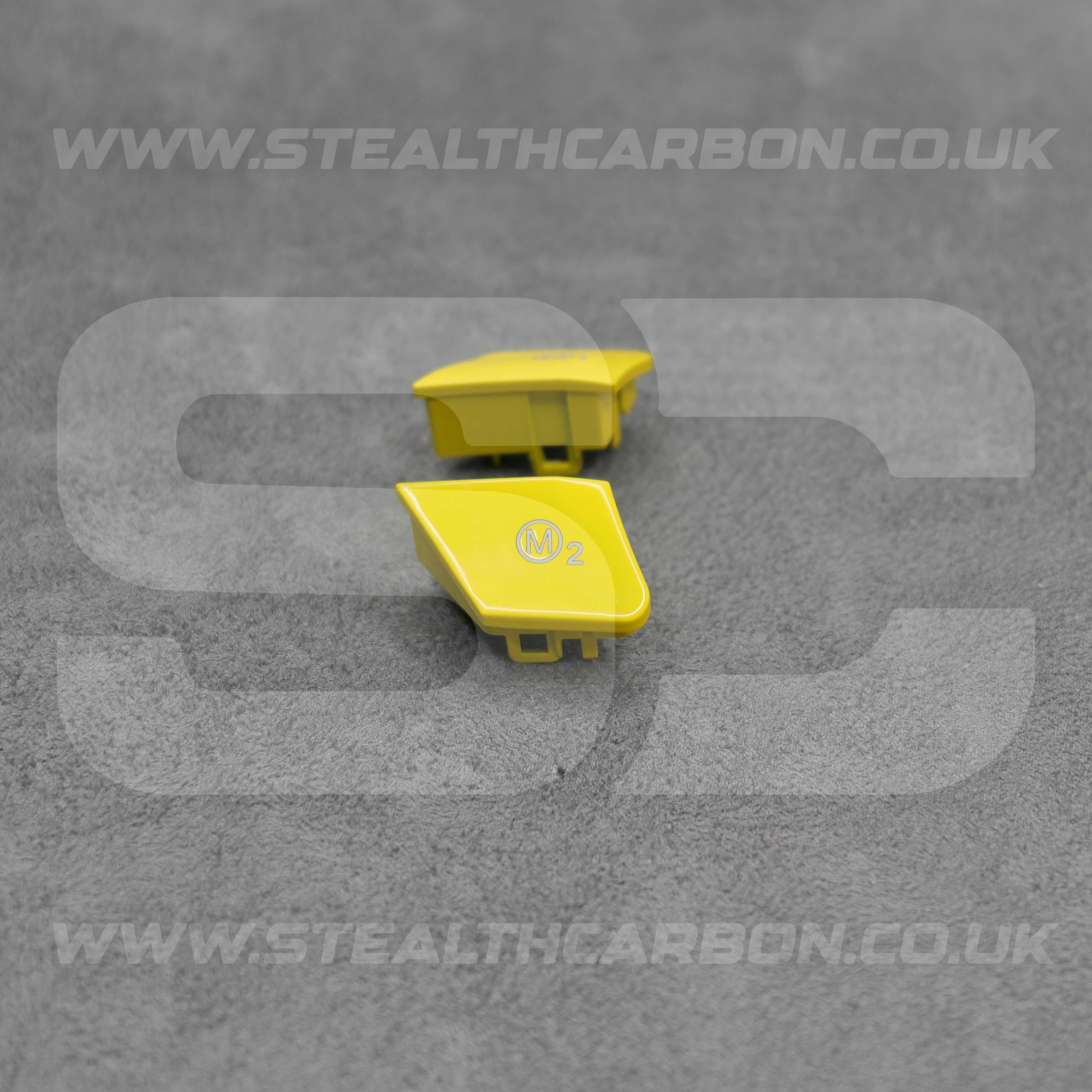 Yellow M1 & M2 Buttons Set BMW M2 M3 M4 M5 M6 X5M X6M F80 F82 F83 F85 F87