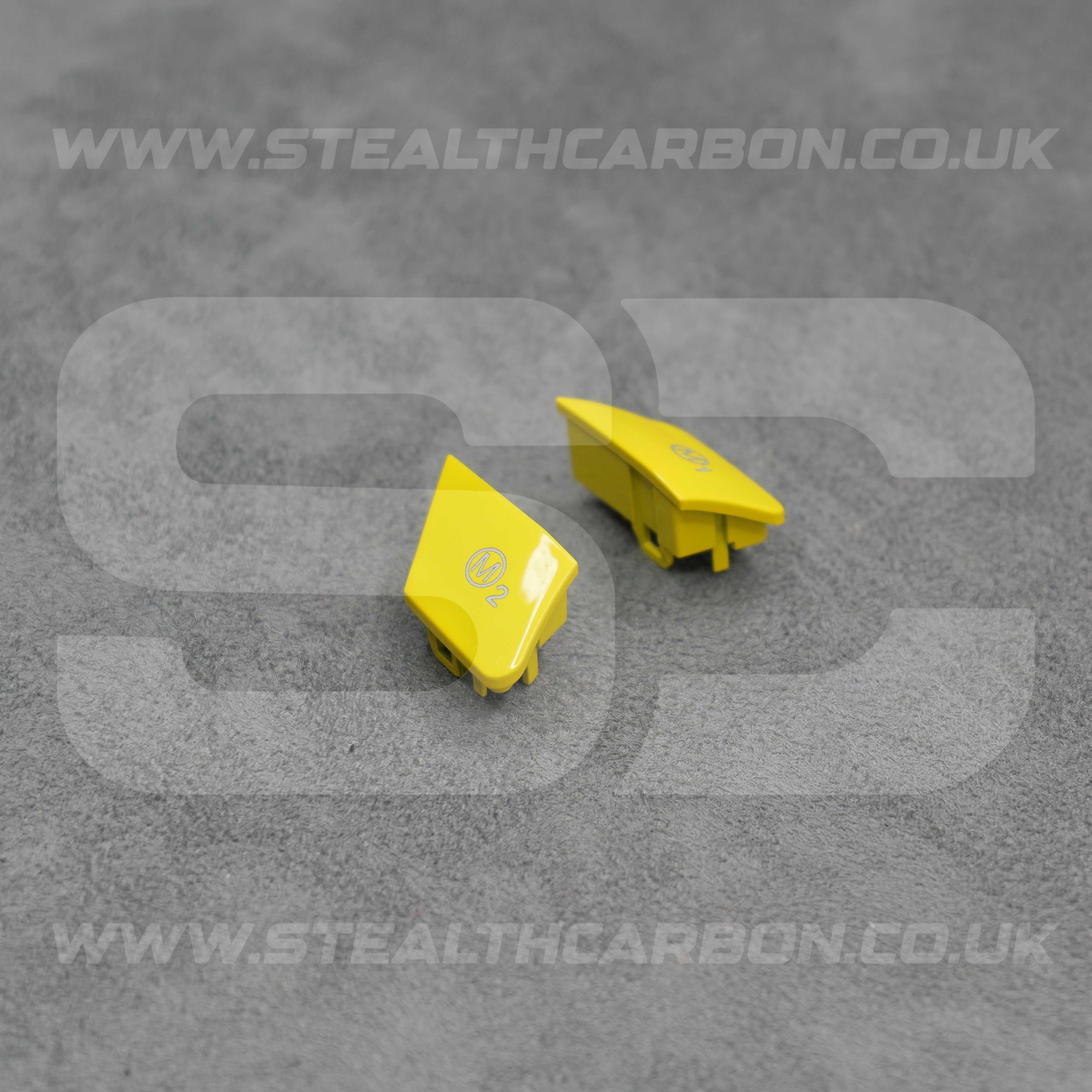 Yellow M1 & M2 Buttons Set BMW M2 M3 M4 M5 M6 X5M X6M F80 F82 F83 F85 F87