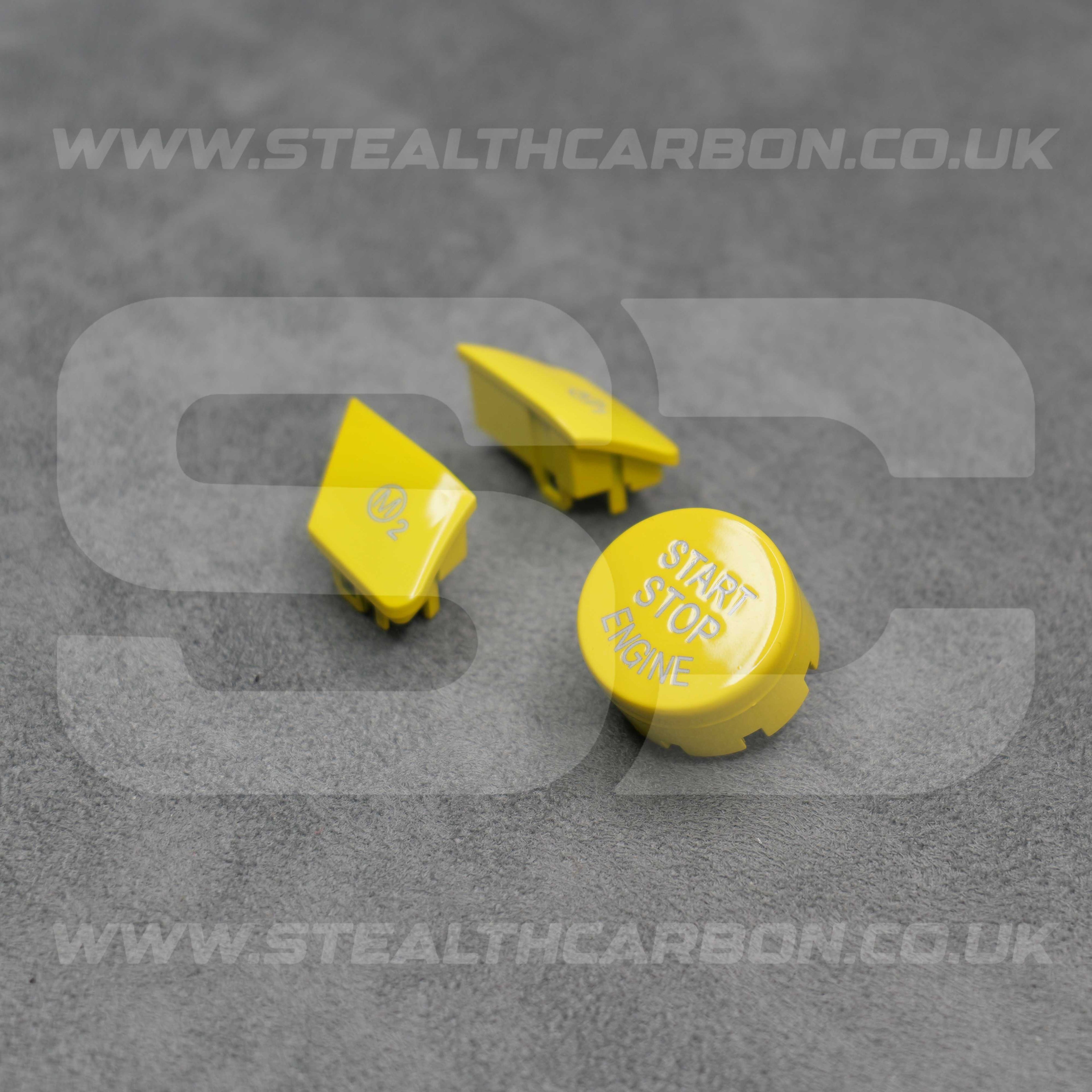 Yellow M1 M2 & Start Buttons Set BMW M2 M3 M4 M5 M6 X5M F80 F82 F83 F85 F87