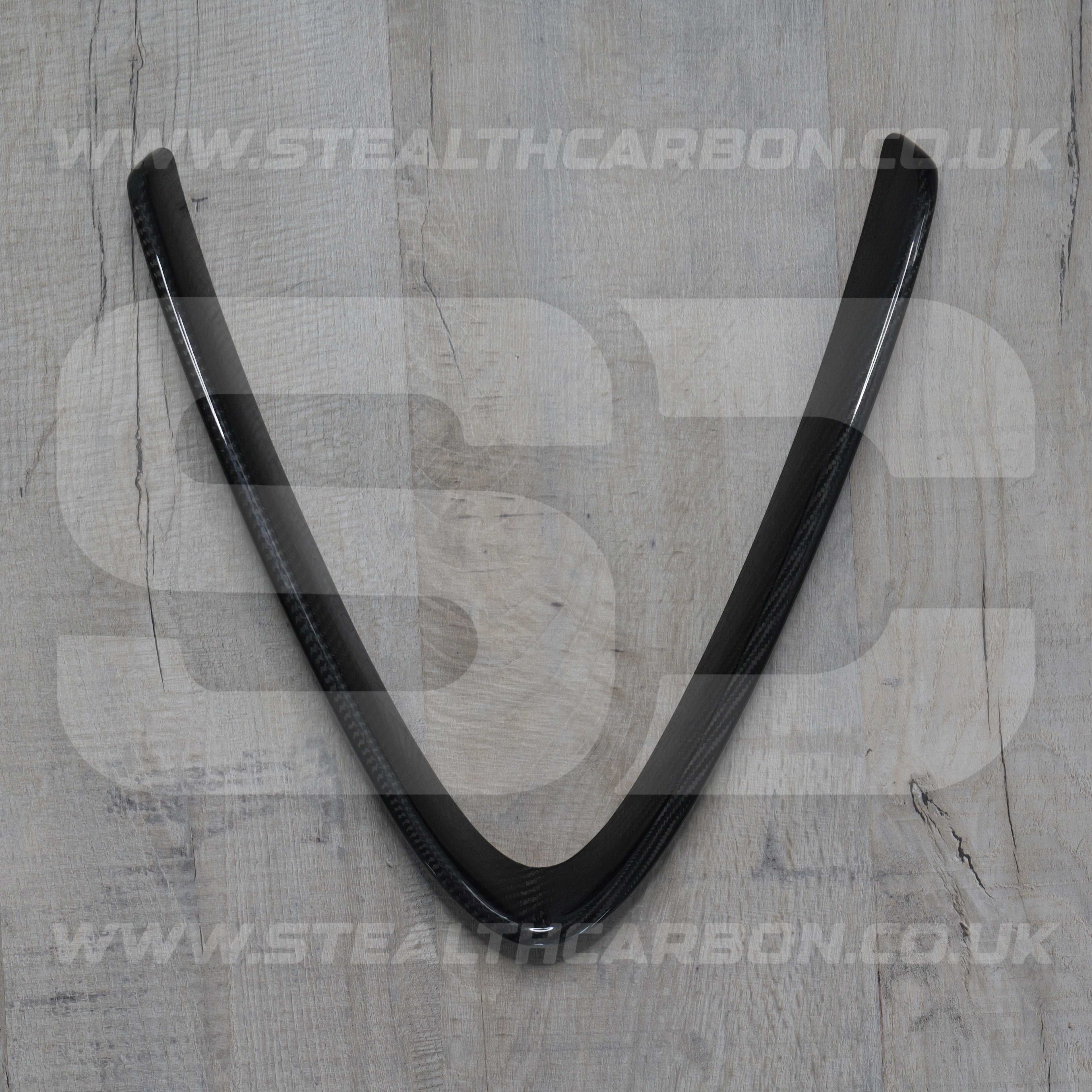 Alfa Romeo Giulia Quadrifoglio Carbon Fibre V Shield Grill Frame Cover Trim