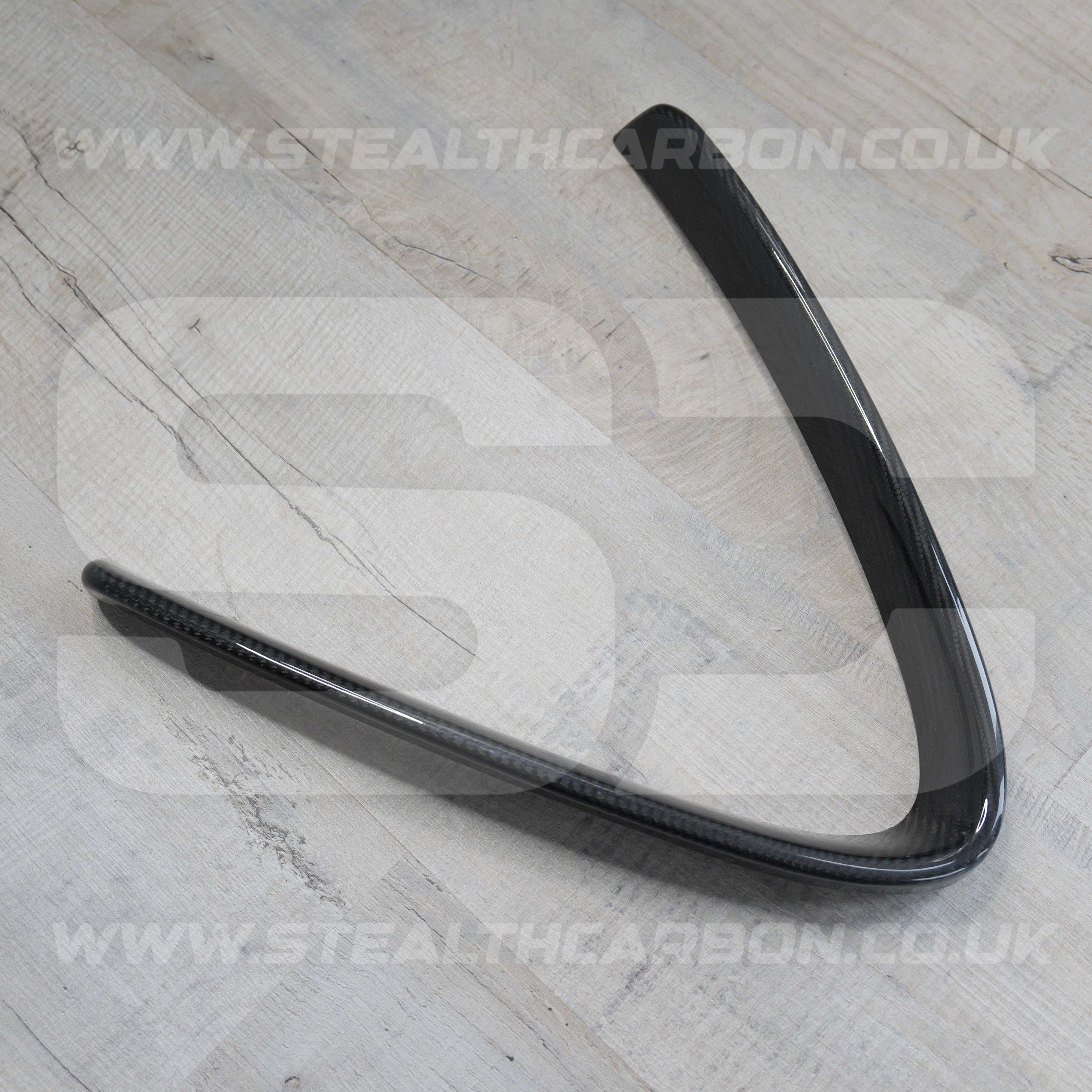 Alfa Romeo Giulia Quadrifoglio Carbon Fibre V Shield Grill Frame Cover Trim