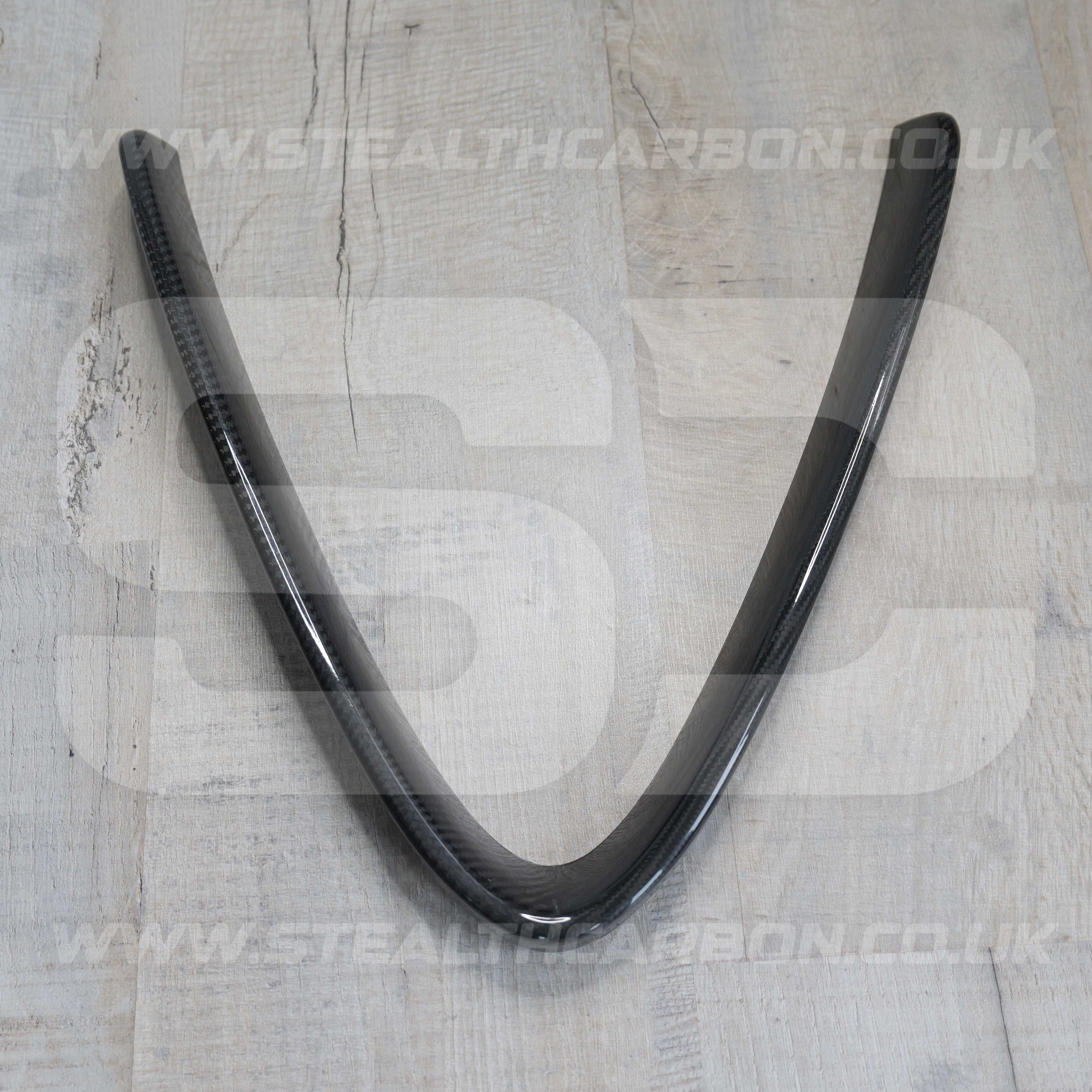 Alfa Romeo Giulia Quadrifoglio Carbon Fibre V Shield Grill Frame Cover Trim