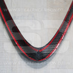 Alfa Romeo Giulia Quadrifoglio Carbon Fibre V Shield Grill Frame Cover Trim