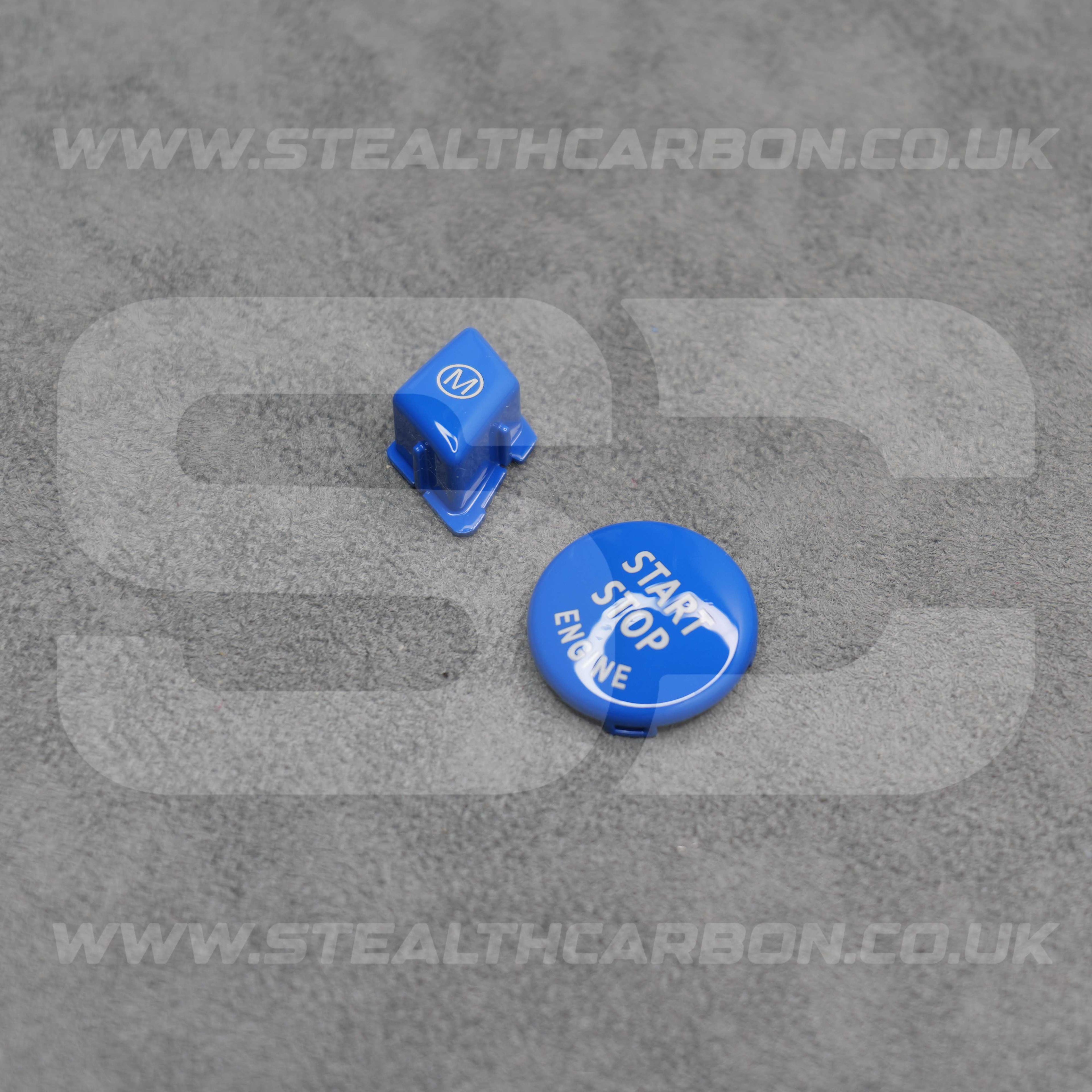 BMW Blue M Mode & Start Button Set for Steering Wheel E90 E92 E93 M3 4.0 V8