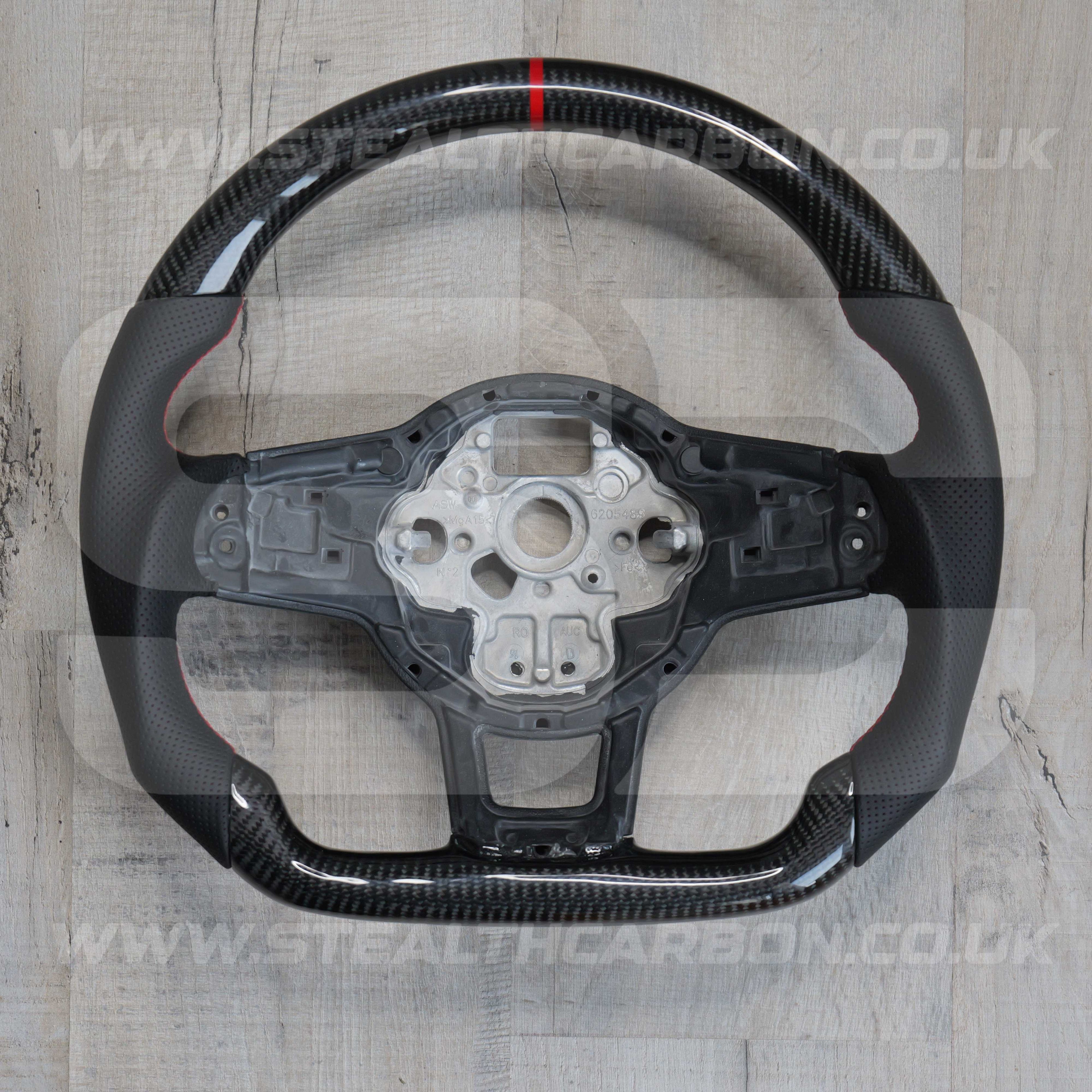 Volkswagen Carbon Fibre Steering Wheel VW Golf MK7 MK7.5 R R-Line GTI GTD GTE +