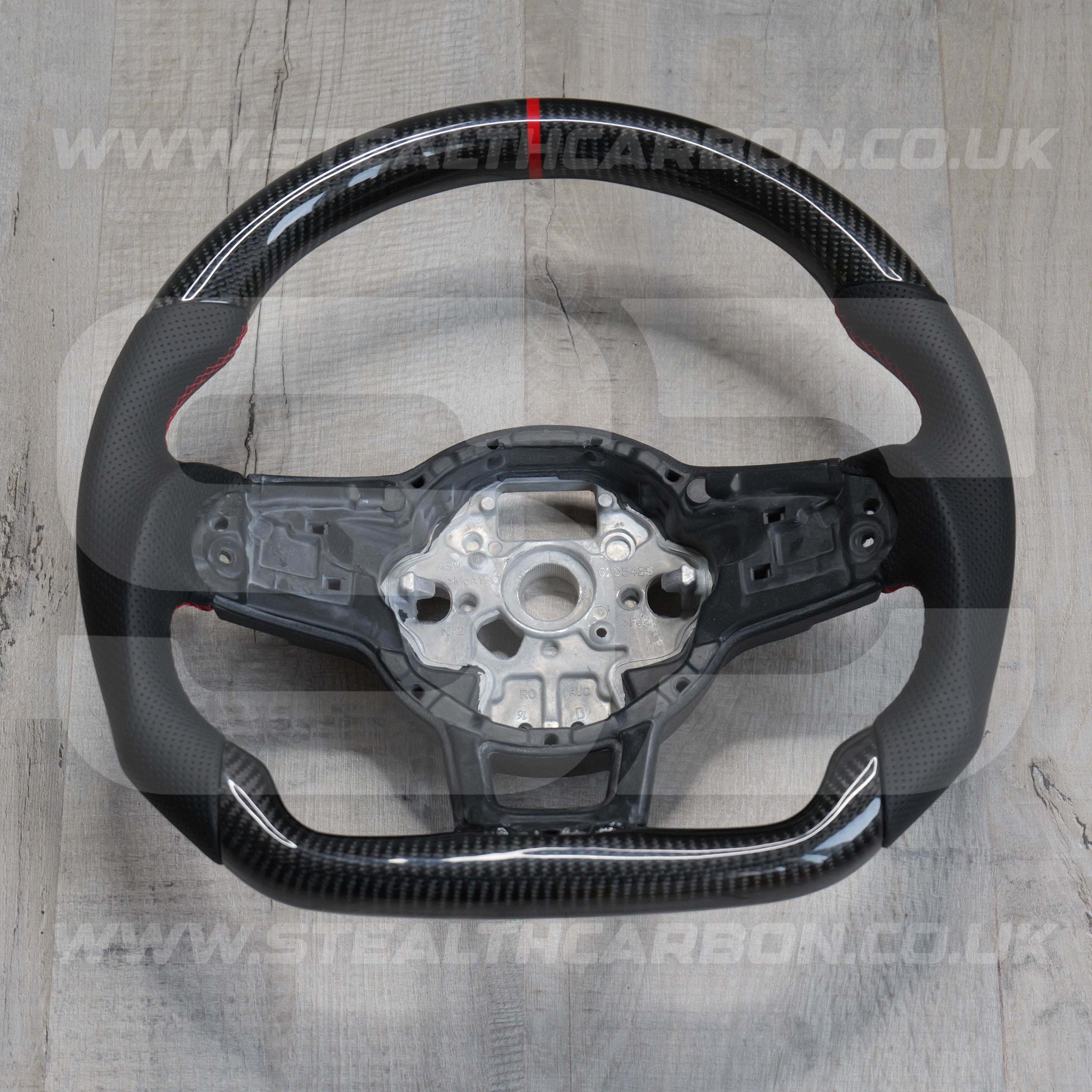 Volkswagen Carbon Fibre Steering Wheel VW Golf MK7 MK7.5 R R-Line GTI GTD GTE +