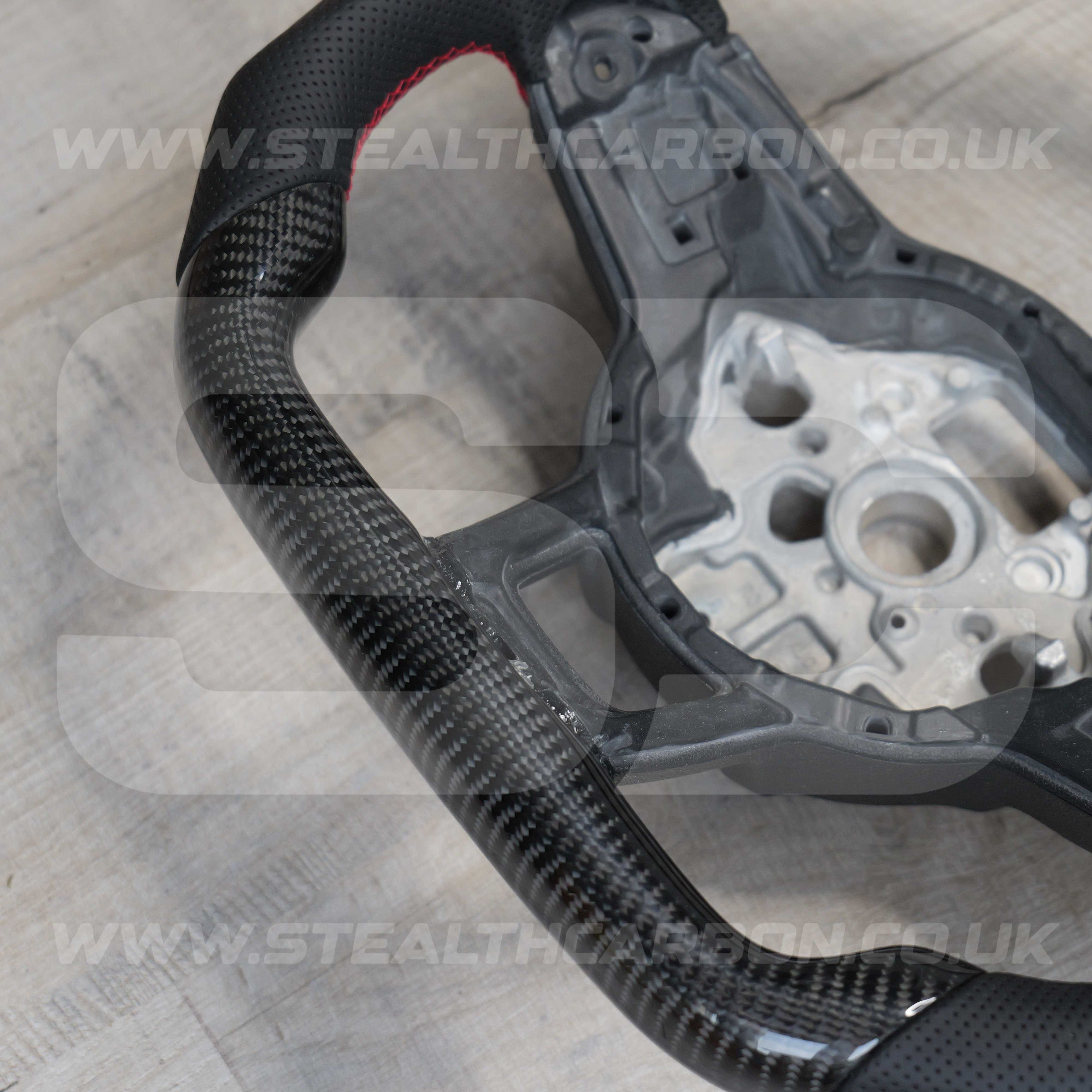 Volkswagen Carbon Fibre Steering Wheel VW Golf MK7 MK7.5 R R-Line GTI GTD GTE +