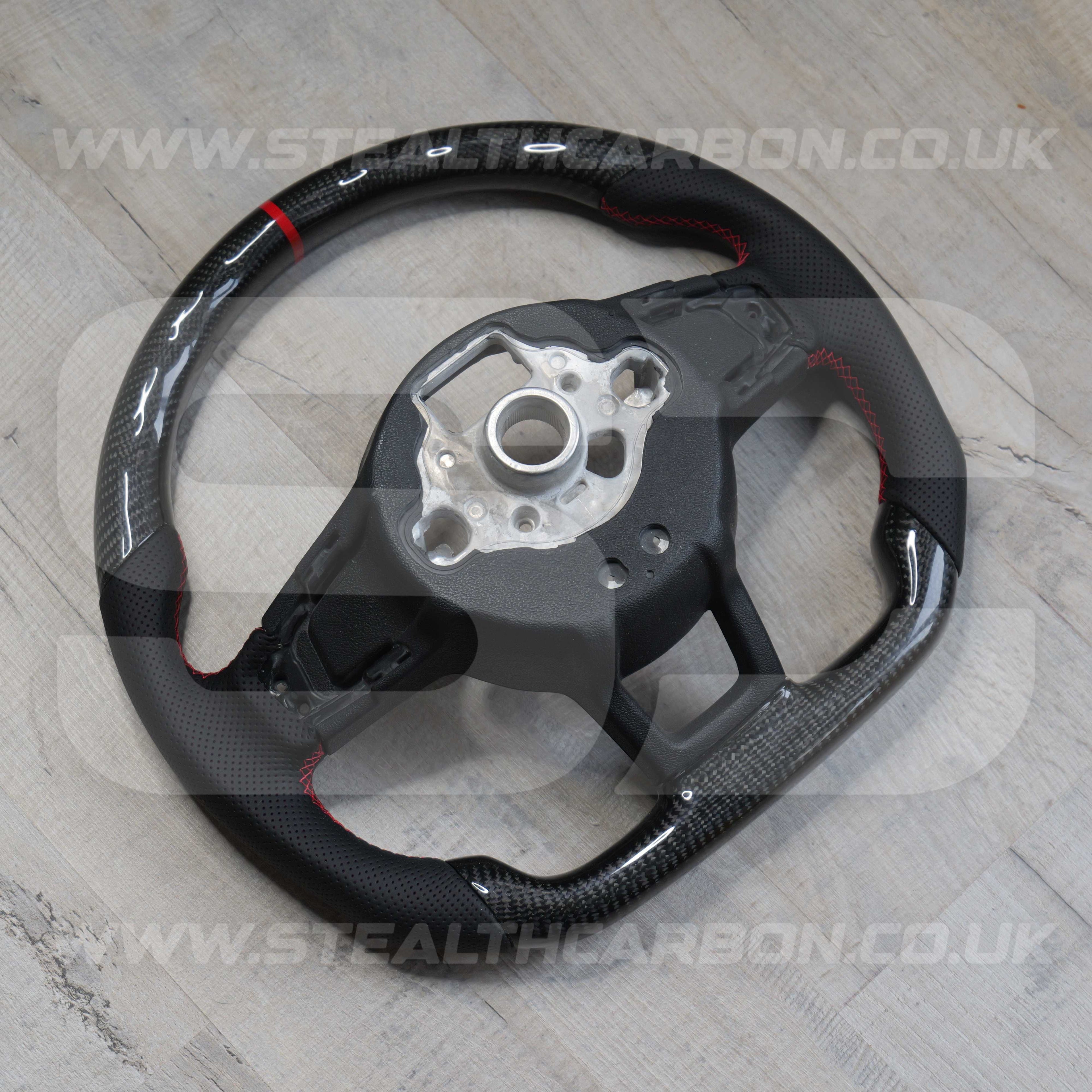 Volkswagen Carbon Fibre Steering Wheel VW Golf MK7 MK7.5 R R-Line GTI GTD GTE +