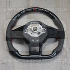Volkswagen Carbon Fibre Steering Wheel VW Golf MK7 MK7.5 R R-Line GTI GTD GTE +