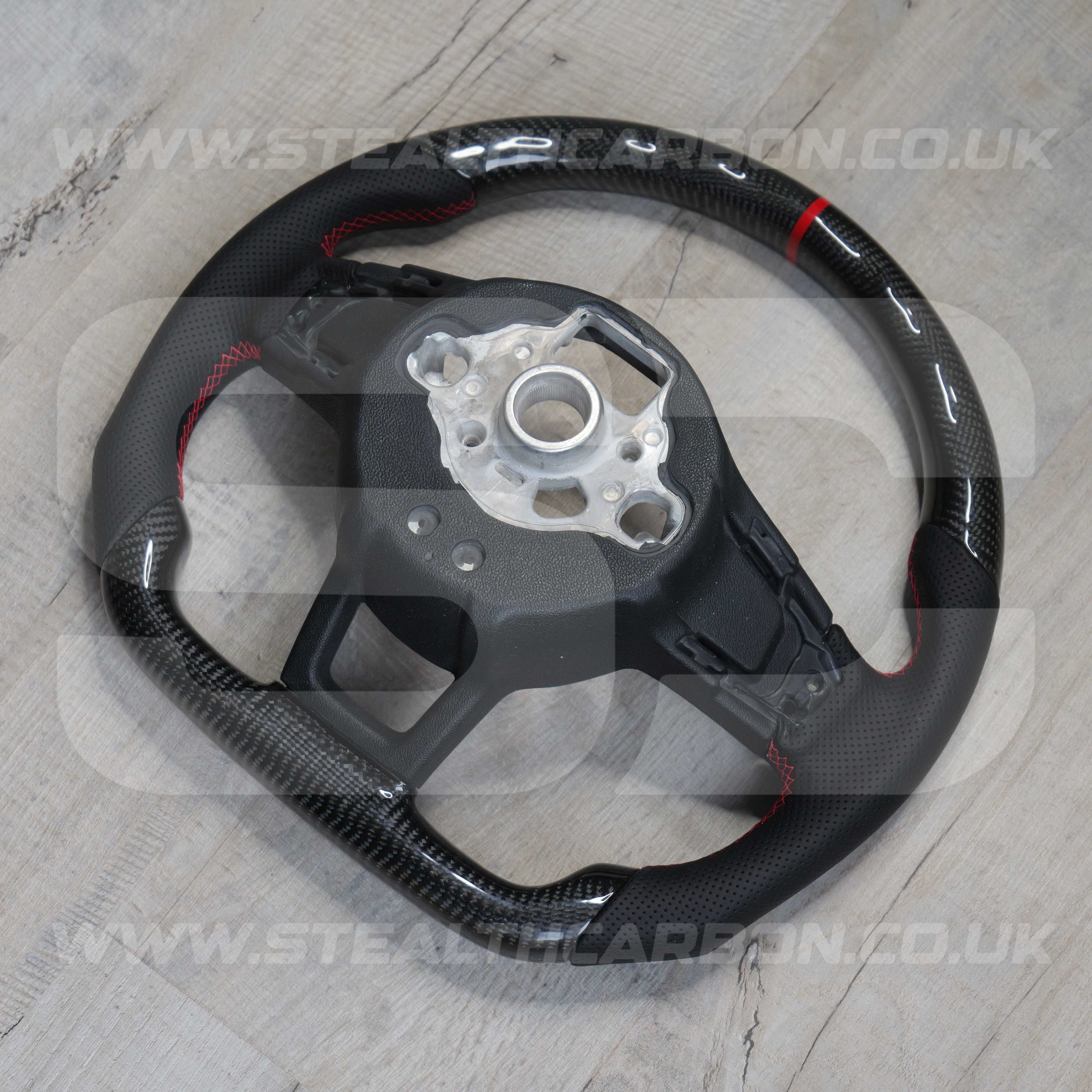 Volkswagen Carbon Fibre Steering Wheel VW Golf MK7 MK7.5 R R-Line GTI GTD GTE +