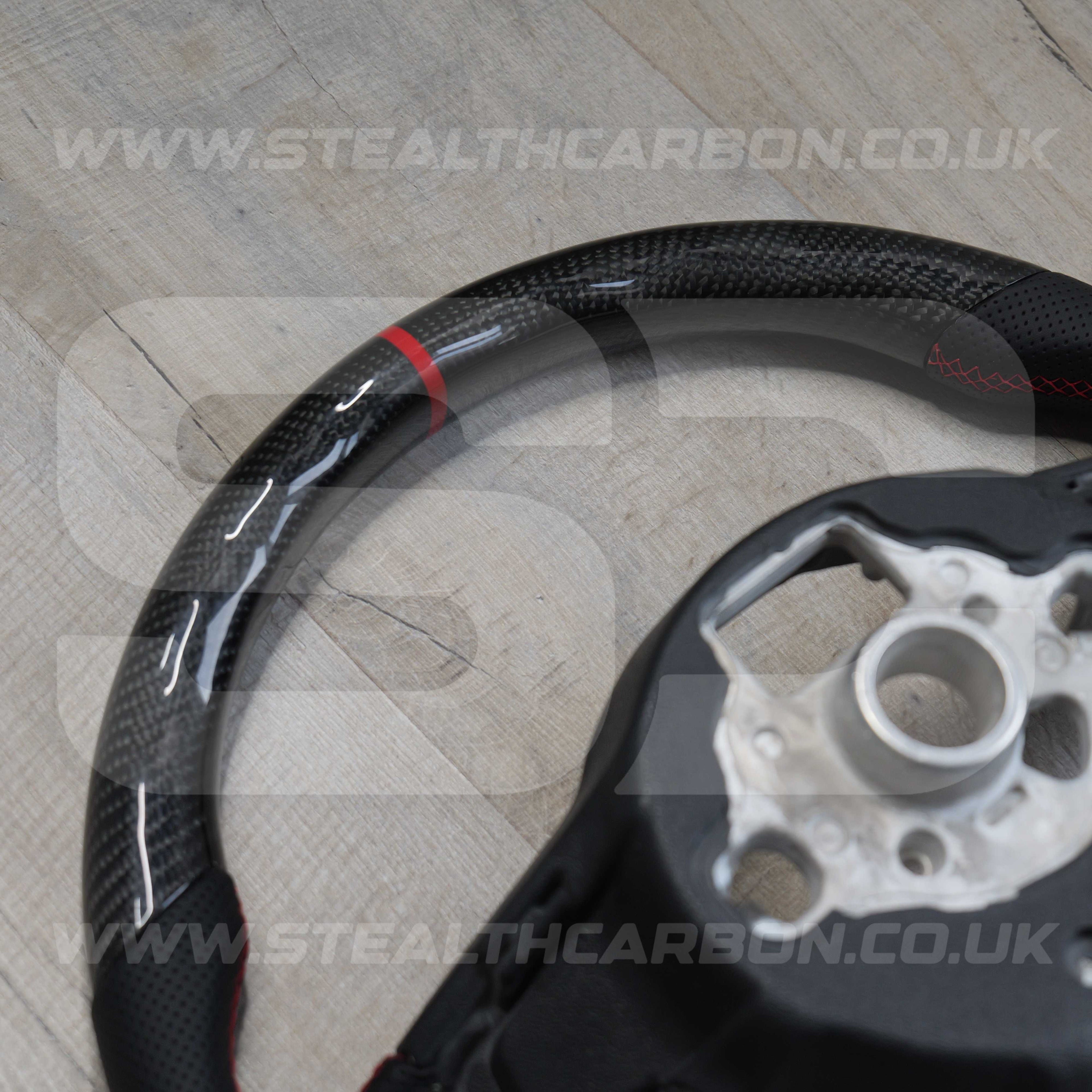 Volkswagen Carbon Fibre Steering Wheel VW Golf MK7 MK7.5 R R-Line GTI GTD GTE +