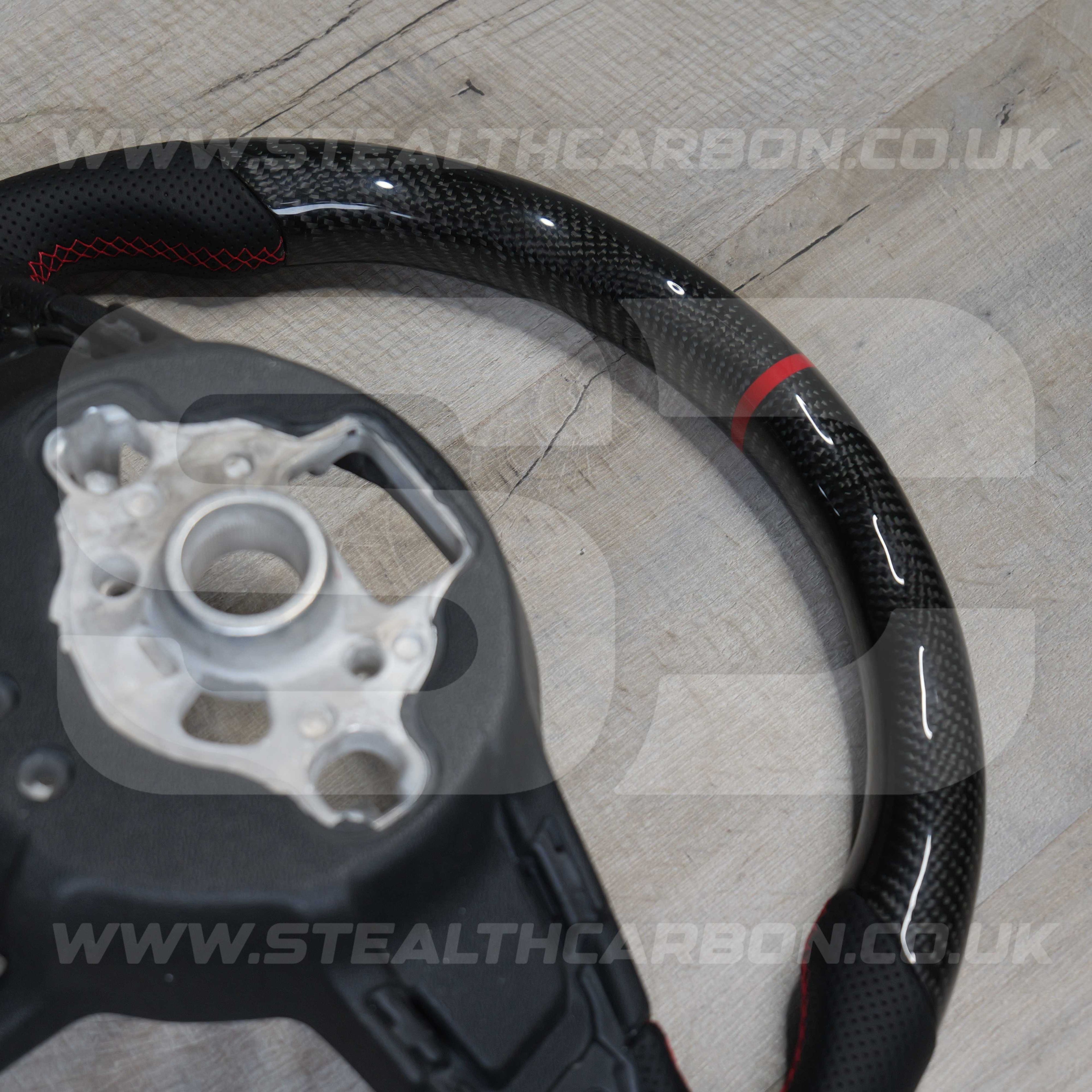 Volkswagen Carbon Fibre Steering Wheel VW Golf MK7 MK7.5 R R-Line GTI GTD GTE +